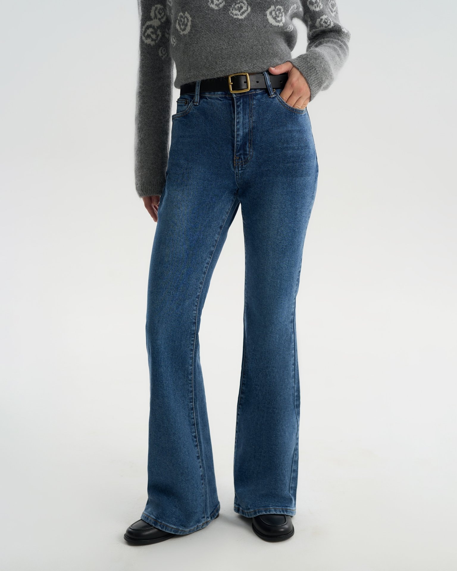 Flared jeans, Dark Blue