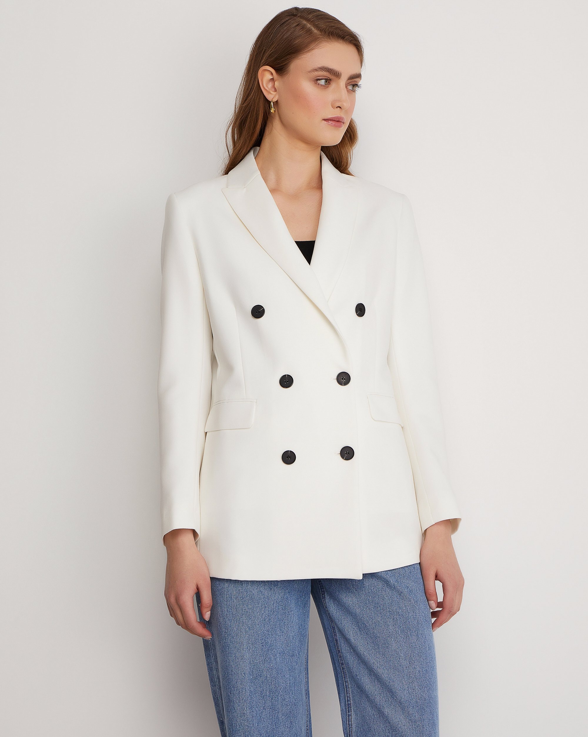 White blazer, White — photo 2