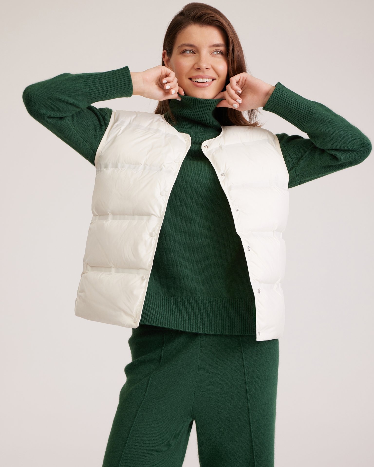 Rivet vest, White — photo 6