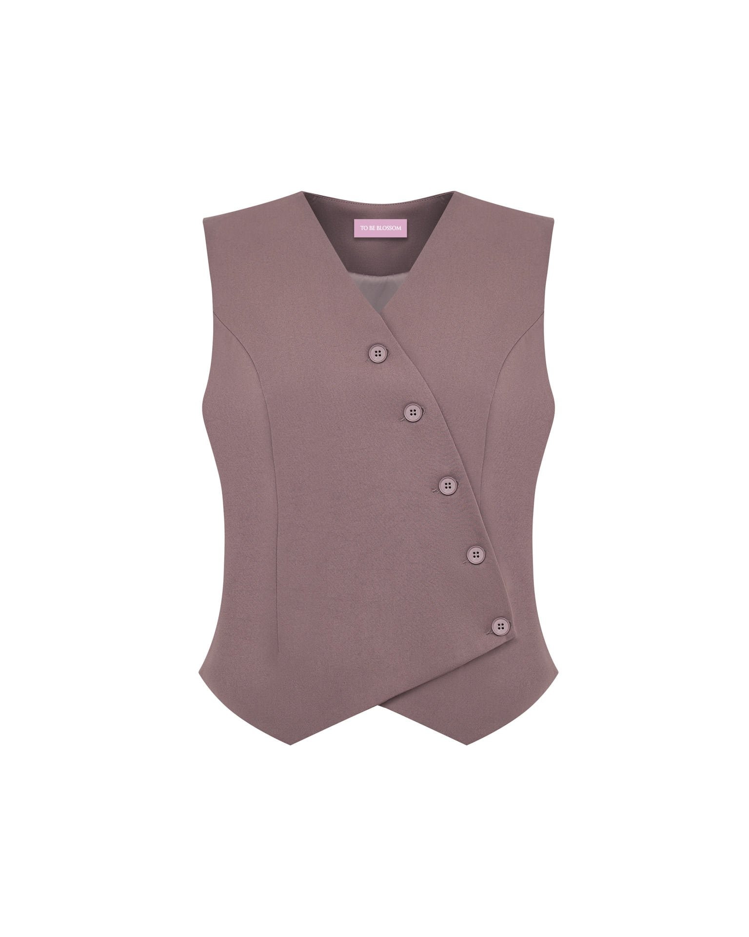 Button-front waistcoat, Cappuccino — photo 8