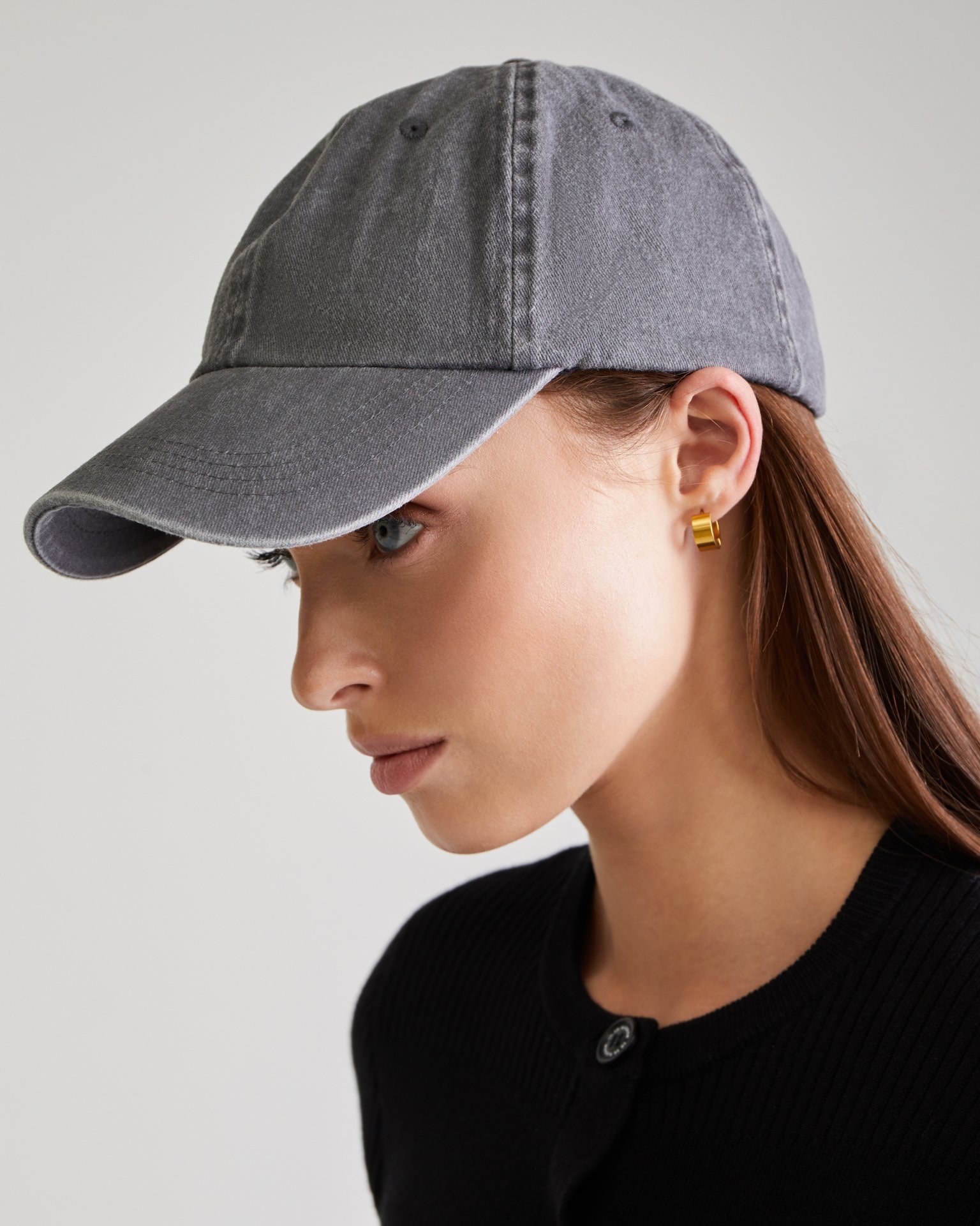 Grey baseball cap, Grey — photo 3