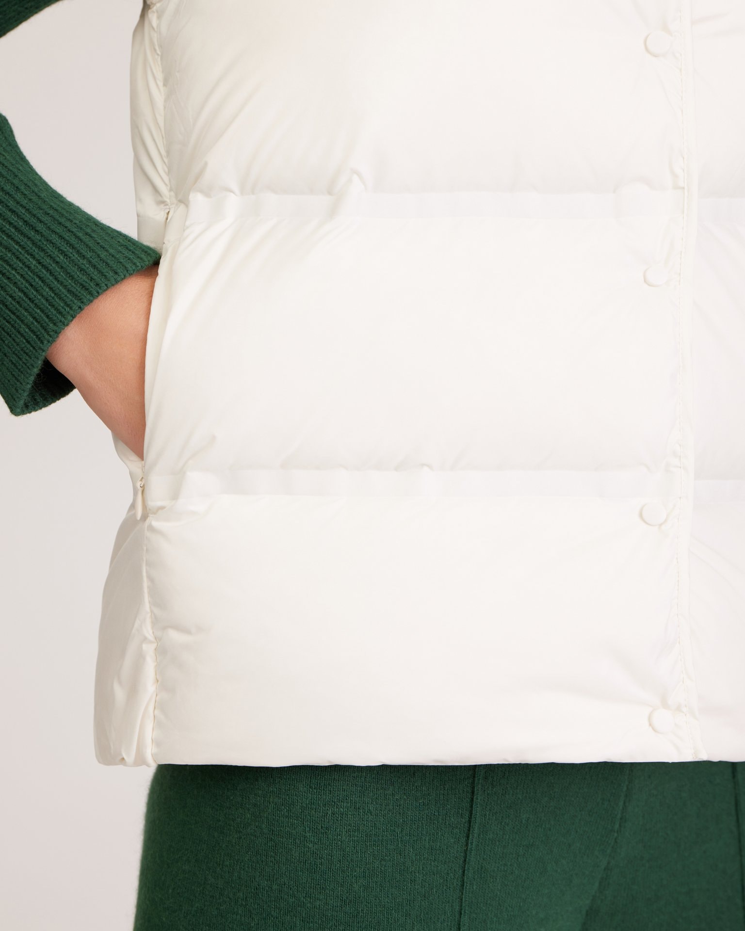 Rivet vest, White — photo 10