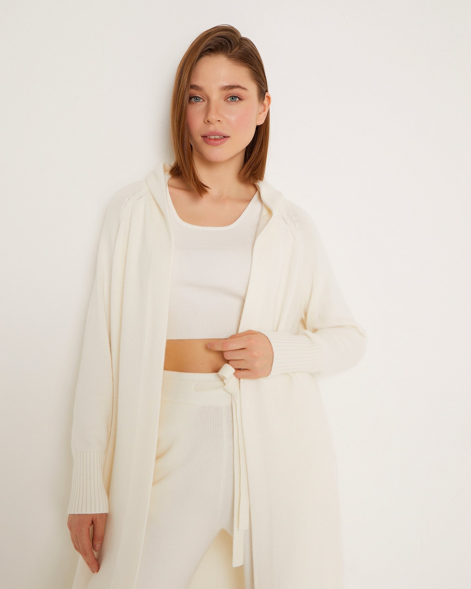 White cardigan, White — photo 8