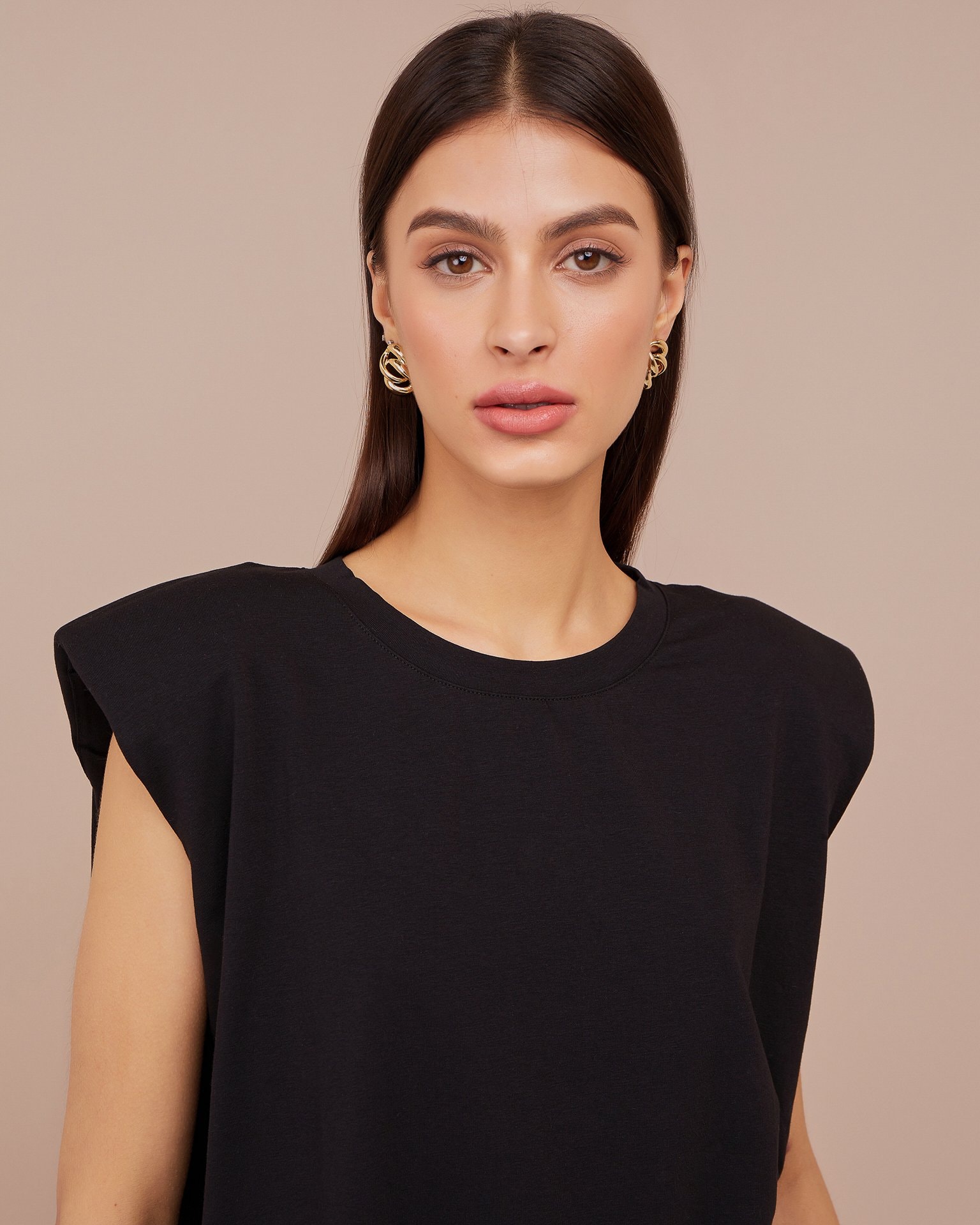 Sleeveless top, Black — photo 4