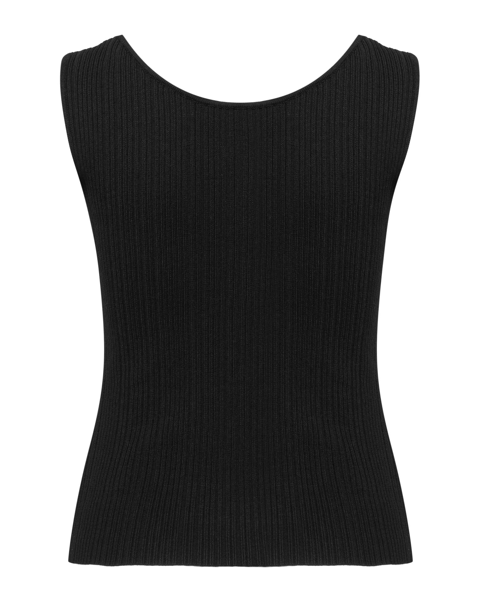 Ribbed top, Black — photo 8