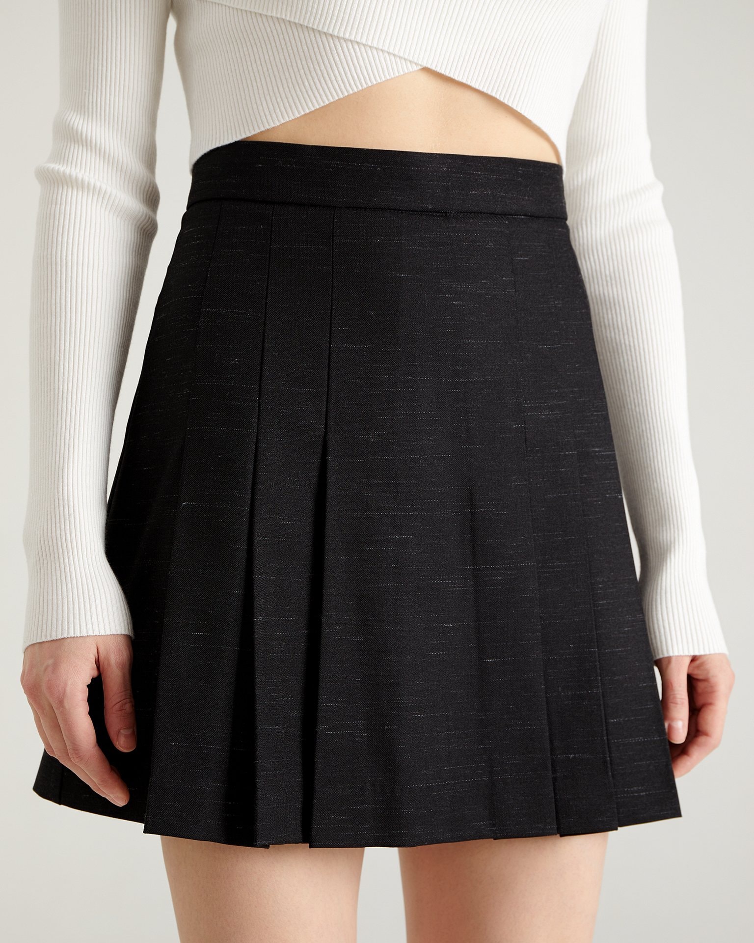 Black mini skirt, Black — photo 7