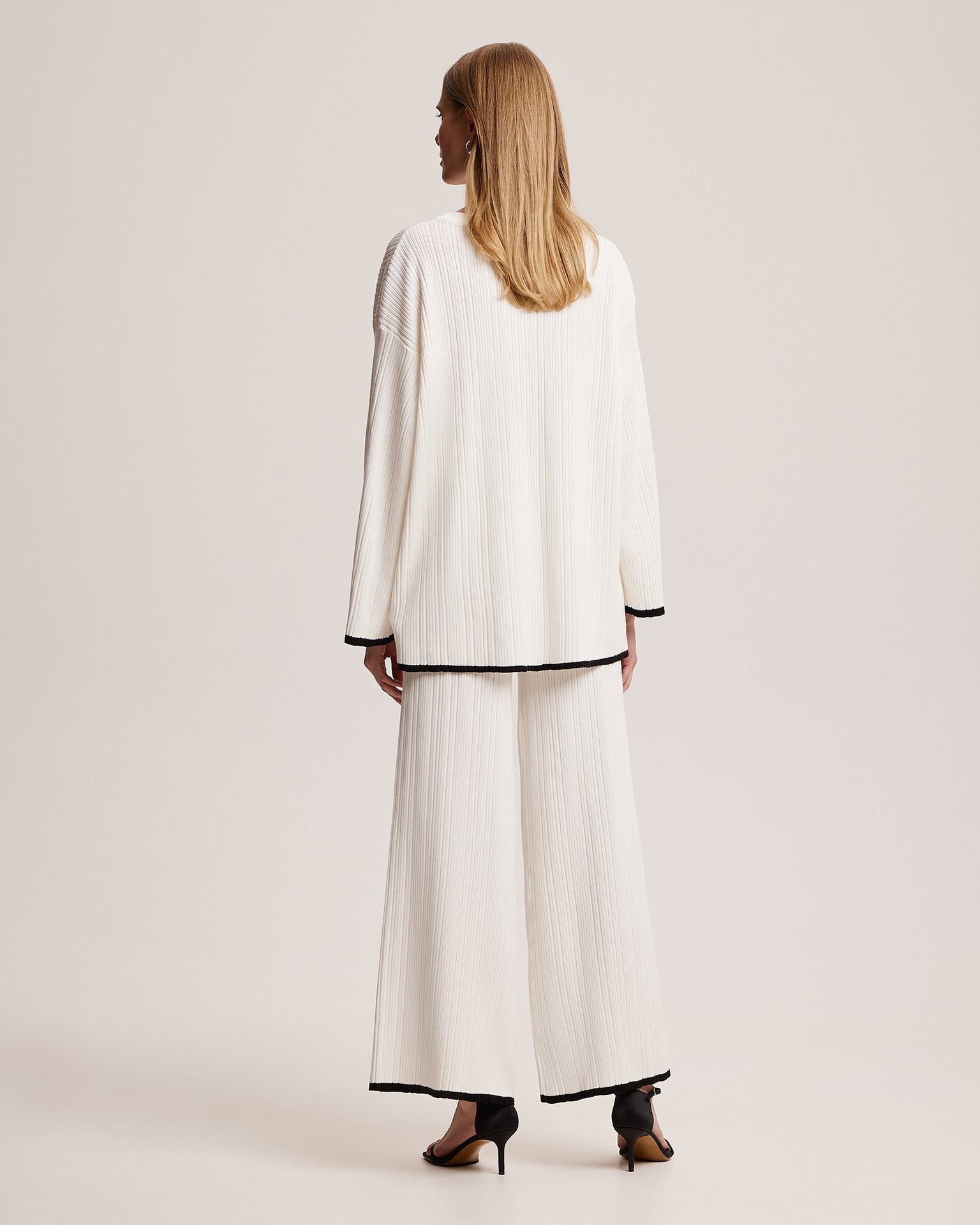 Palazzo Trouser Suit, White — photo 3