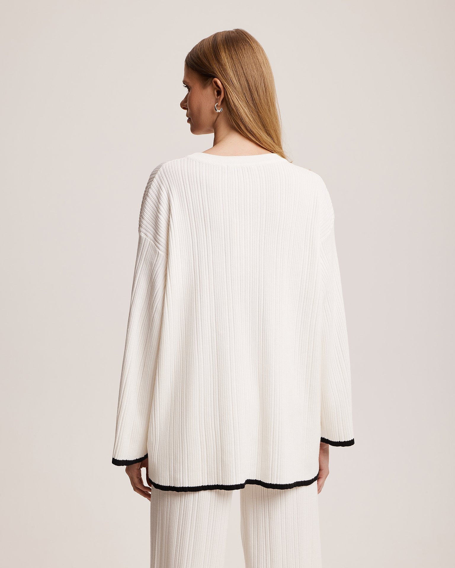 Palazzo Trouser Suit, White — photo 4