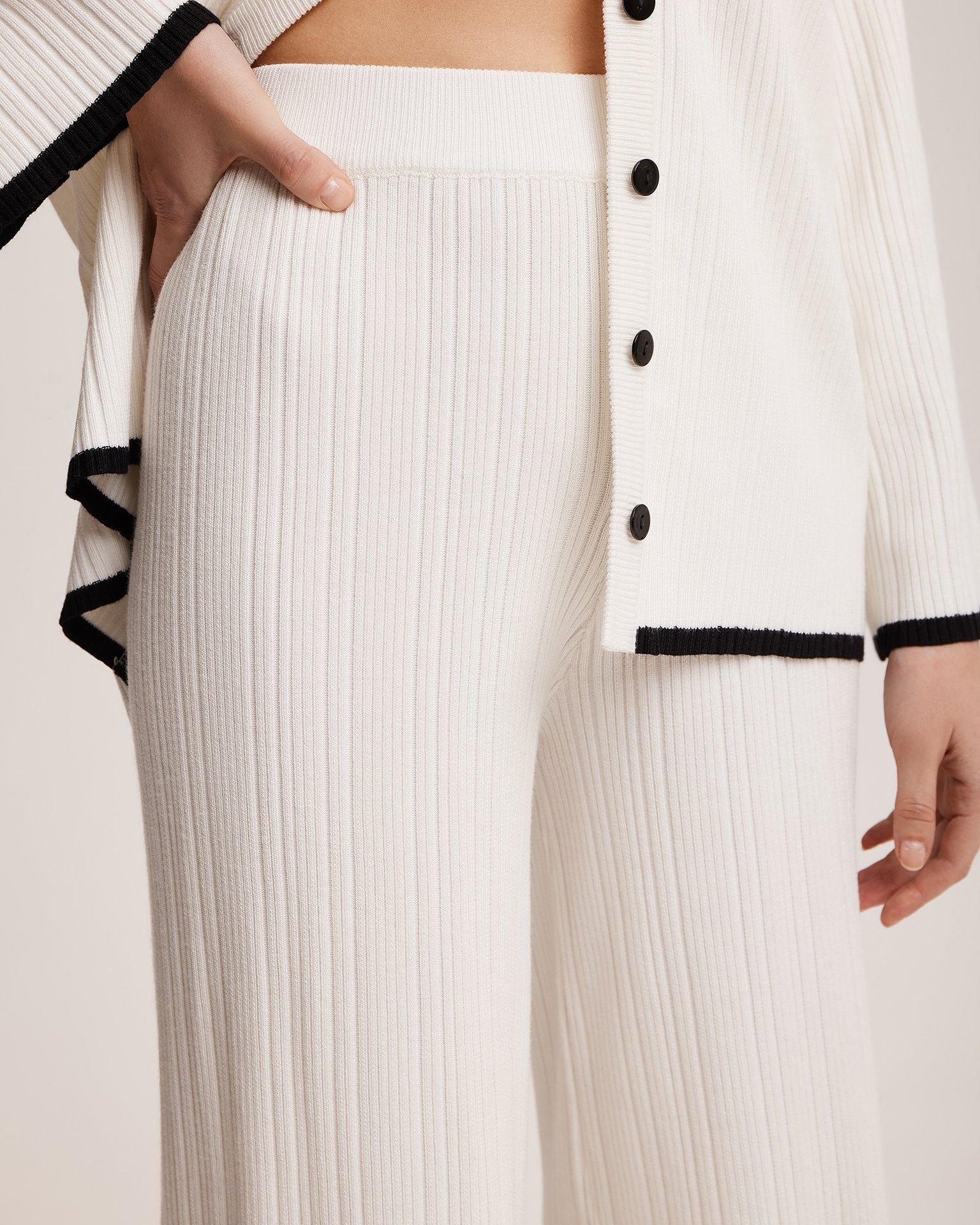 Palazzo Trouser Suit, White — photo 8