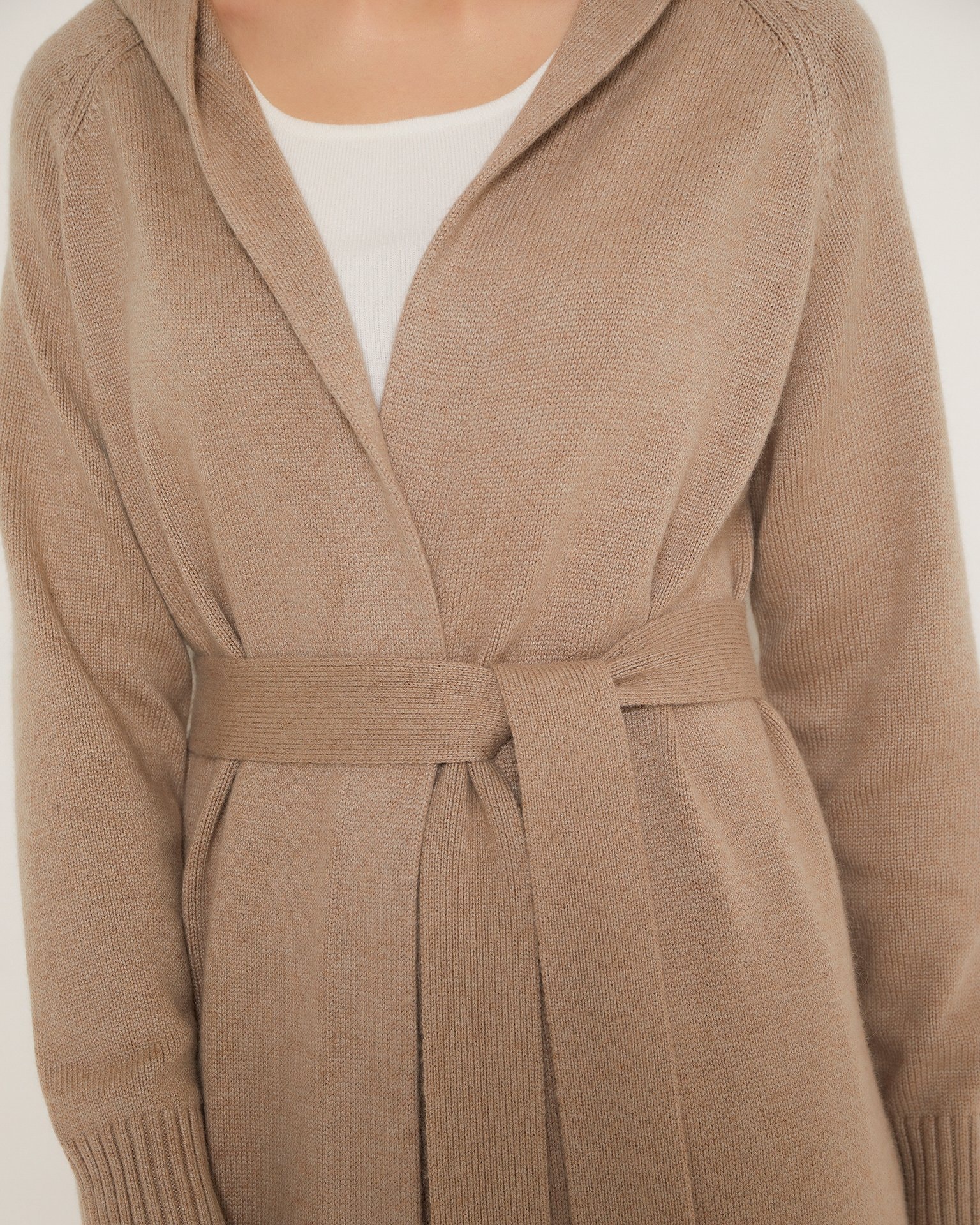 Elongated cardigan, Brown — photo 9