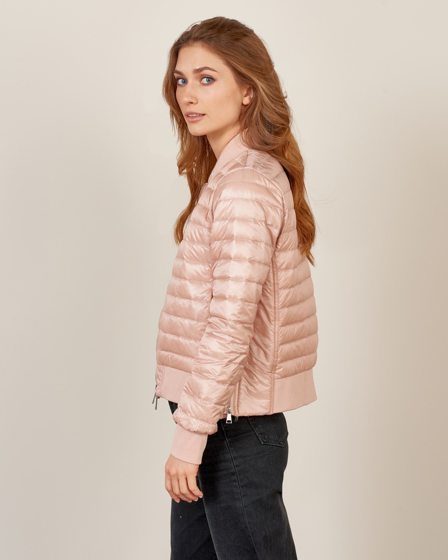 Jacket with side zips, Powder — photo 4