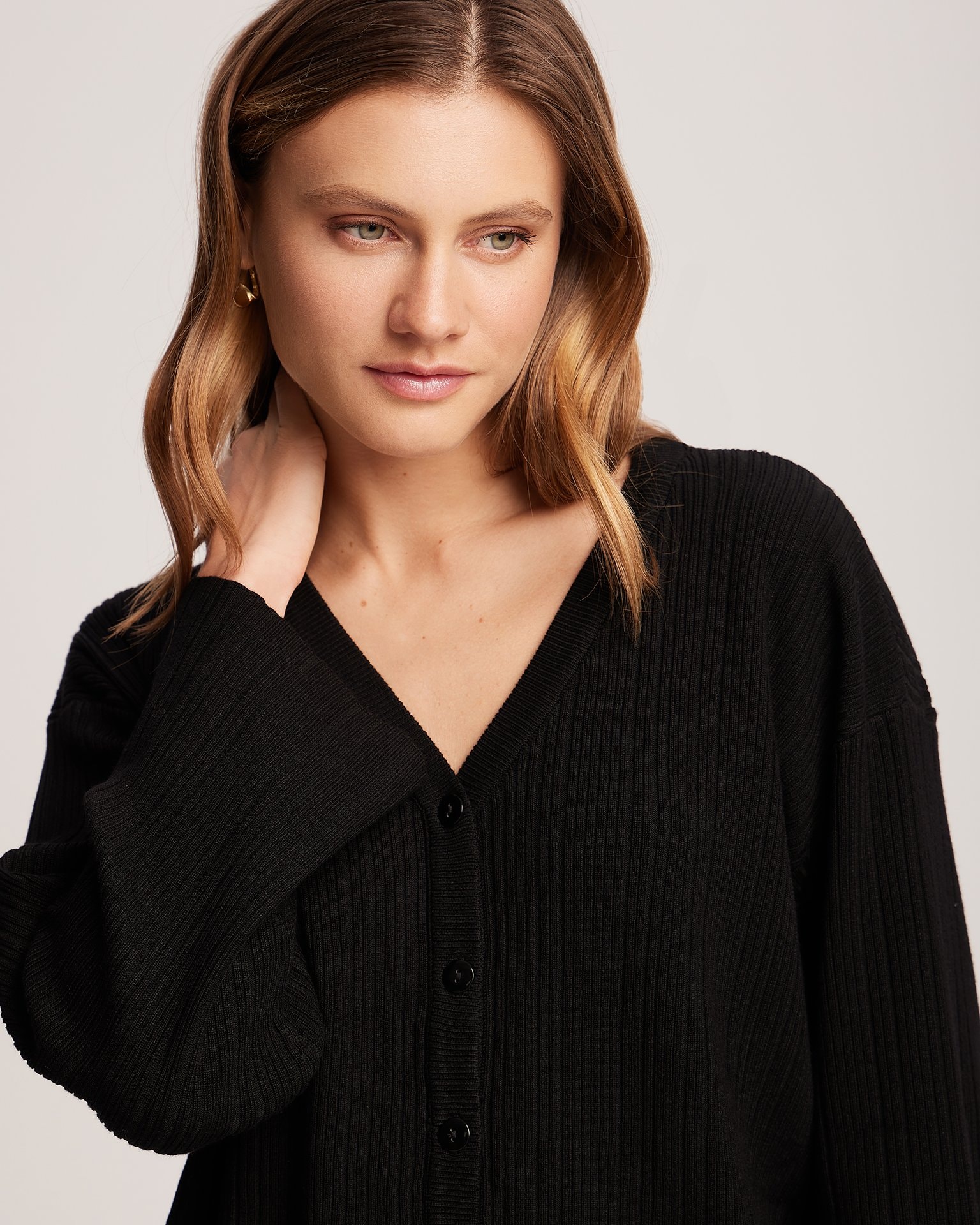 Black palazzo pants suit, Black — photo 8