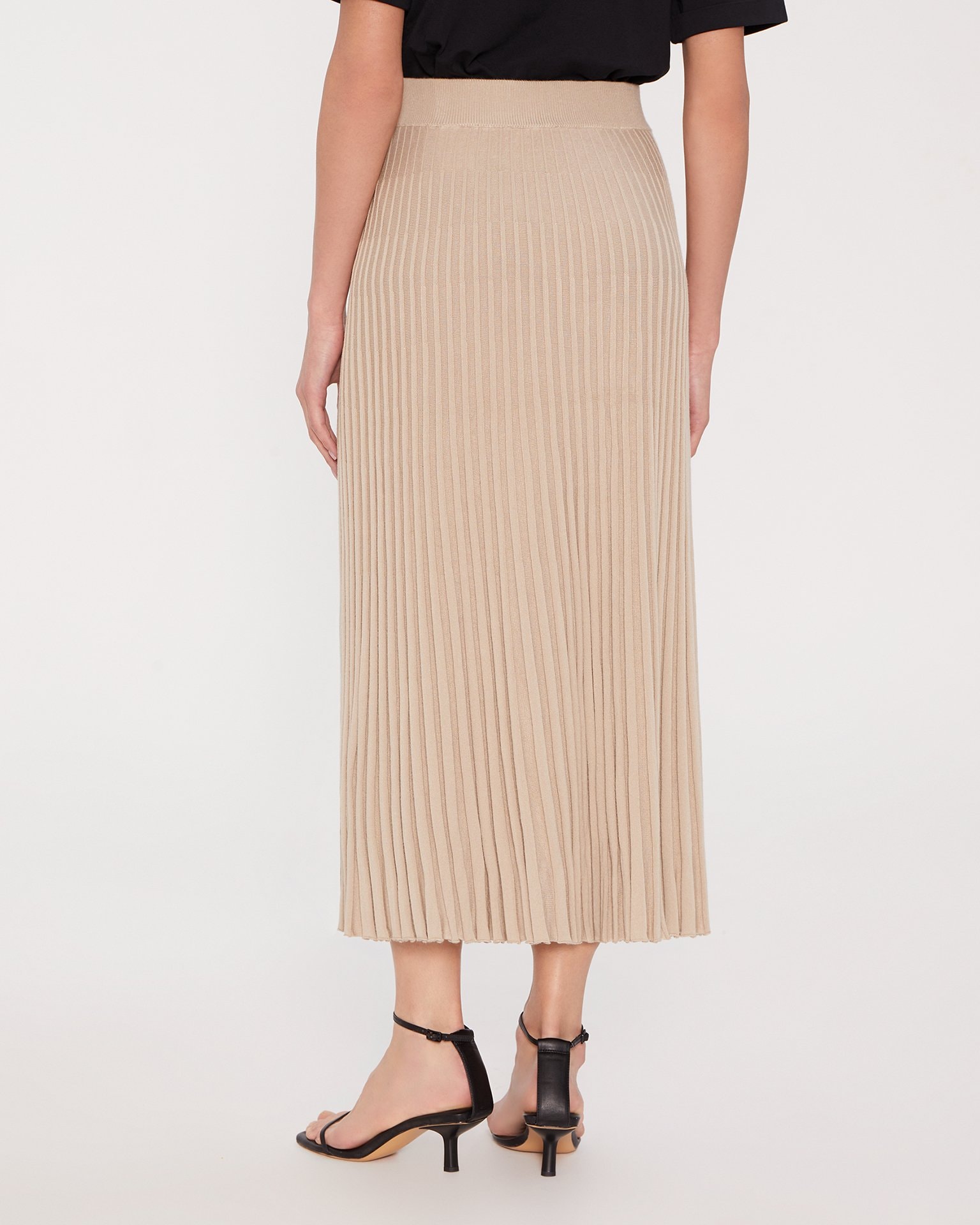 Viscose skirt, Beige — photo 5