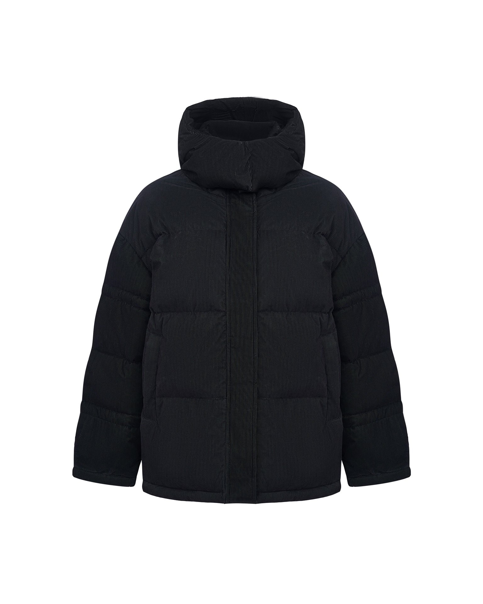 Black quilted jacket, Black — photo 3