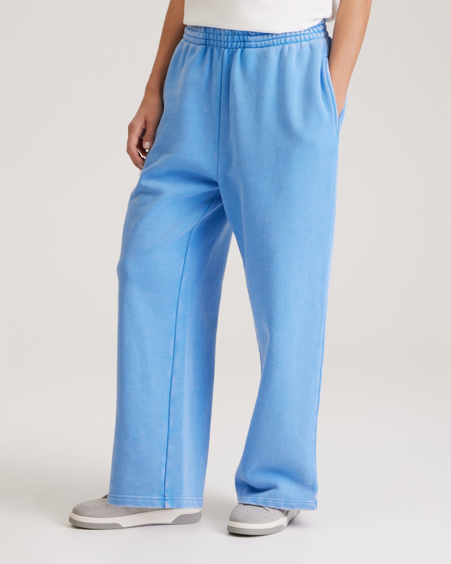 Straight-leg sport trousers, Navy — photo 7