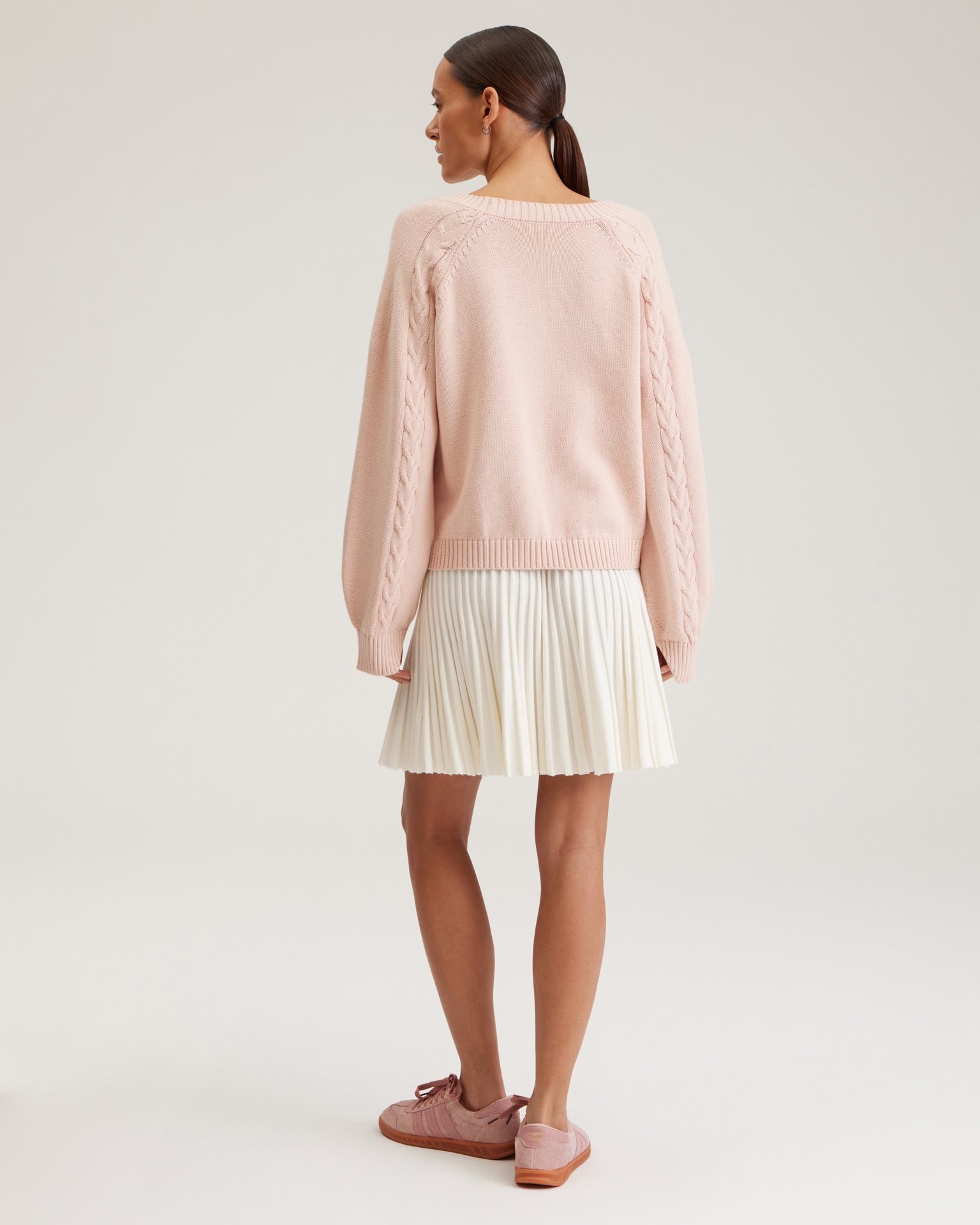 Cosy cable knit jumper, Orange — photo 3