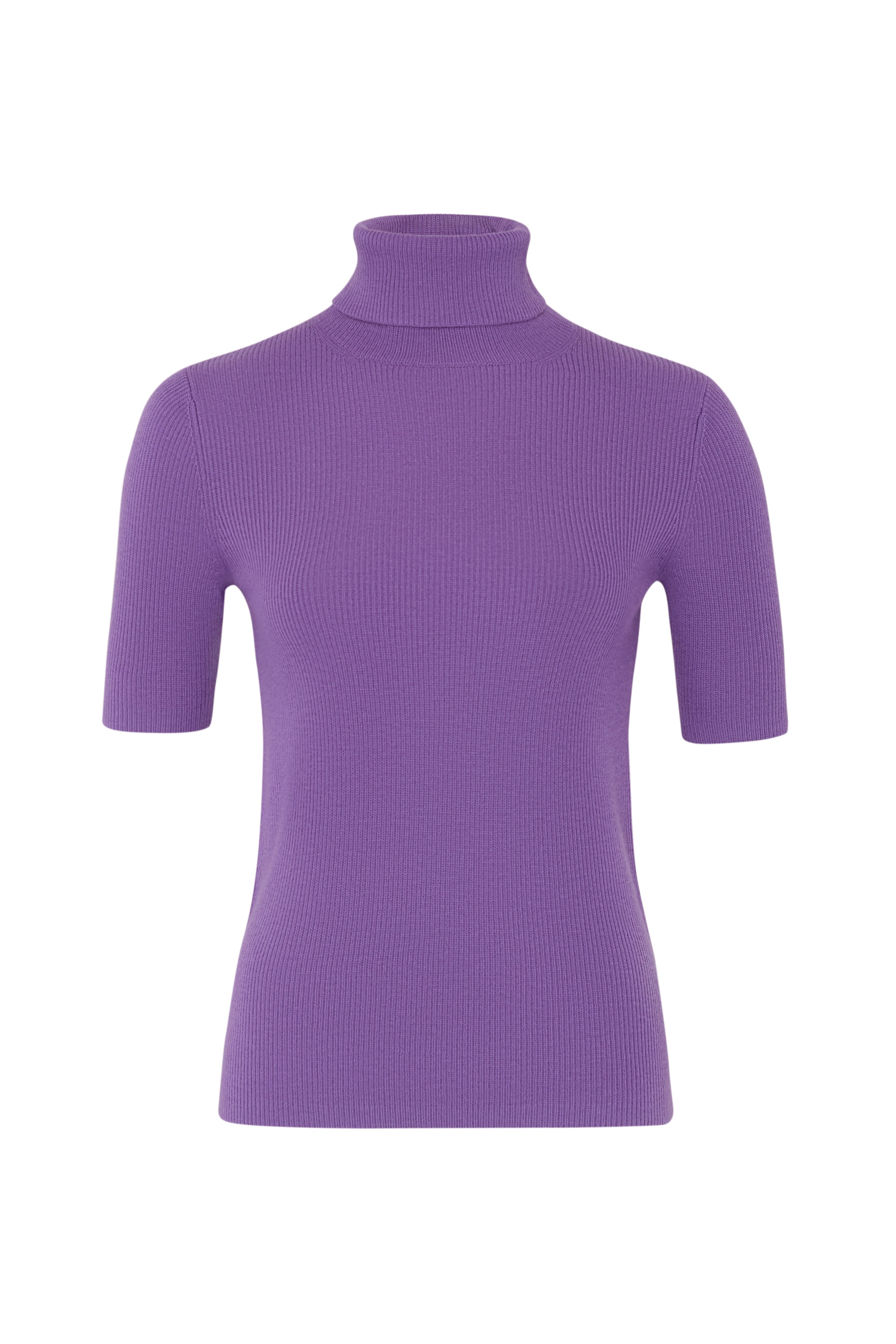 Fitted turtleneck, Purple — photo 7