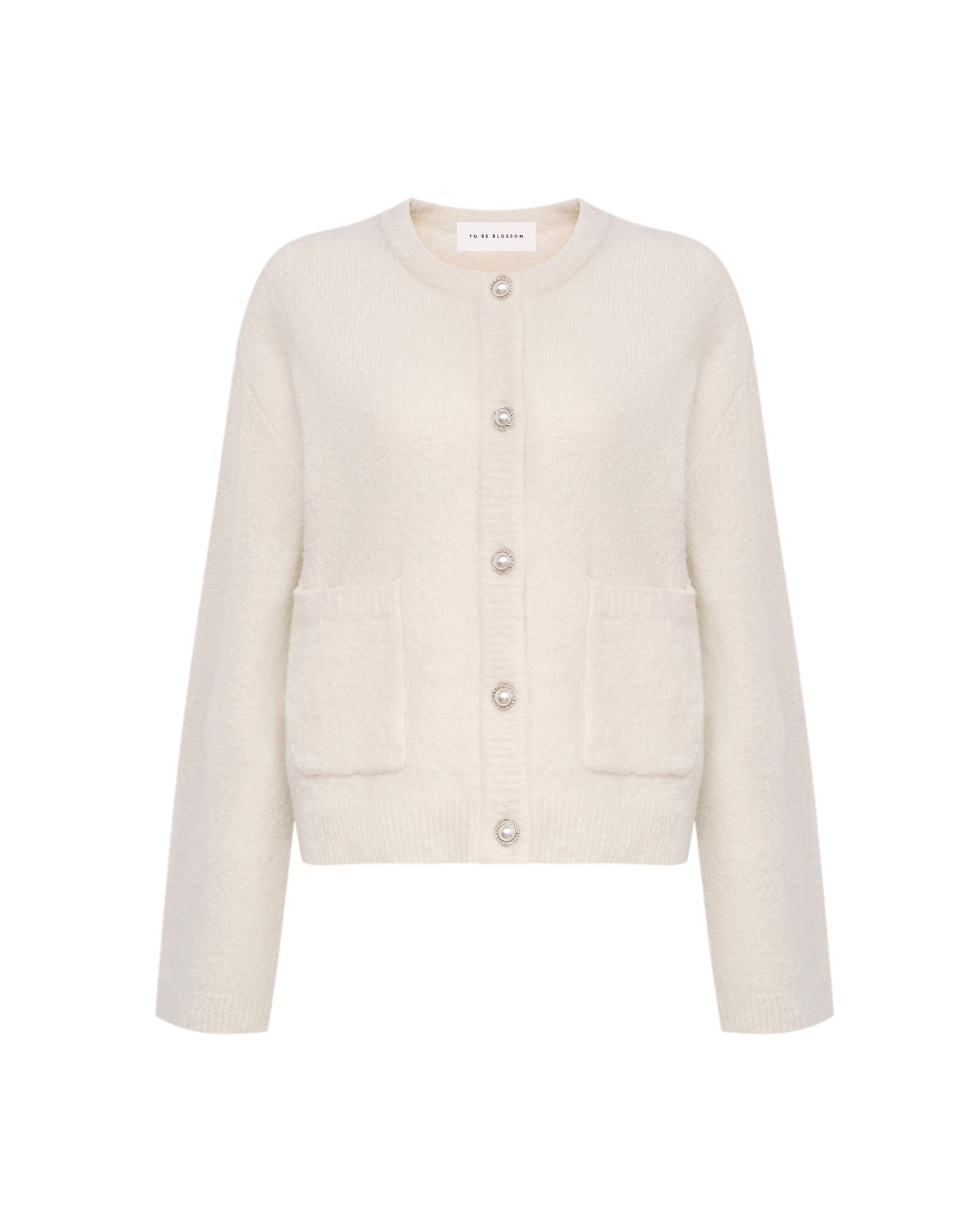 Oversized cardigan, Milk — photo 7
