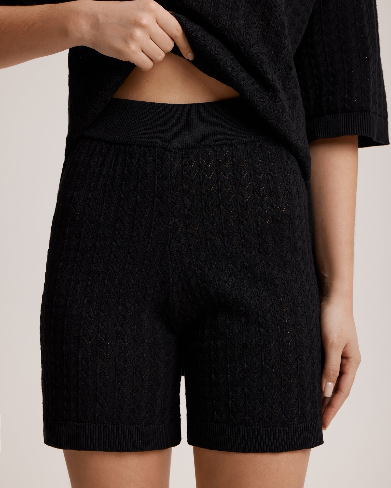 Short shorts set, Black — photo 10