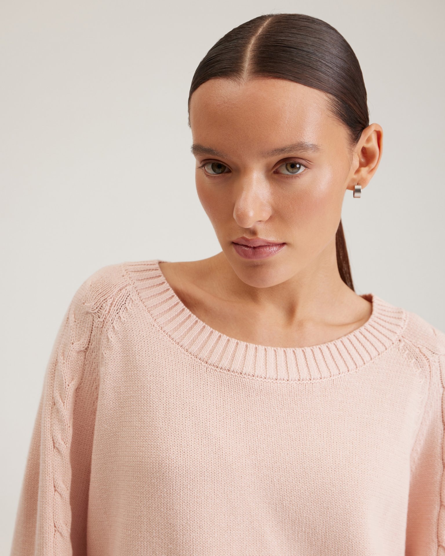 Cosy cable knit jumper, Orange — photo 7