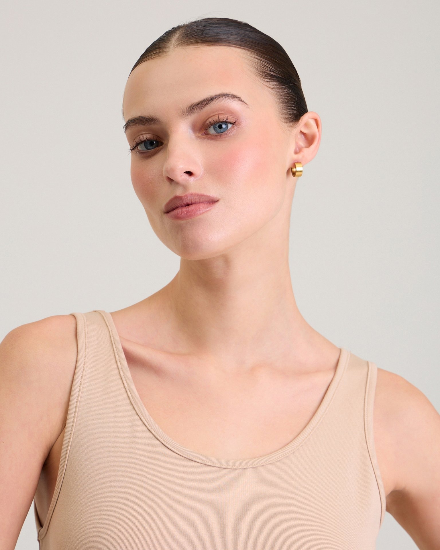 Beige Pinafore Dress, Beige — photo 8