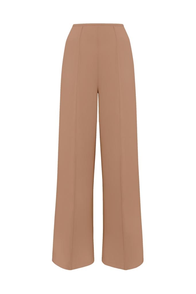 High-waisted trousers, Brown — photo 6