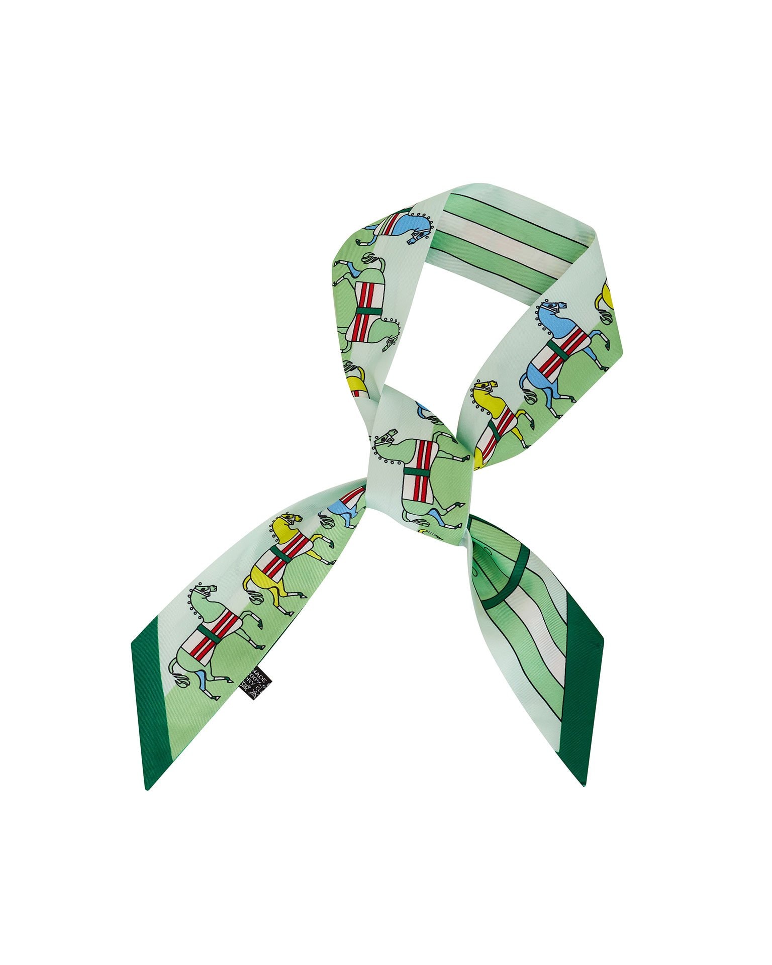 Satin headband, Light Green