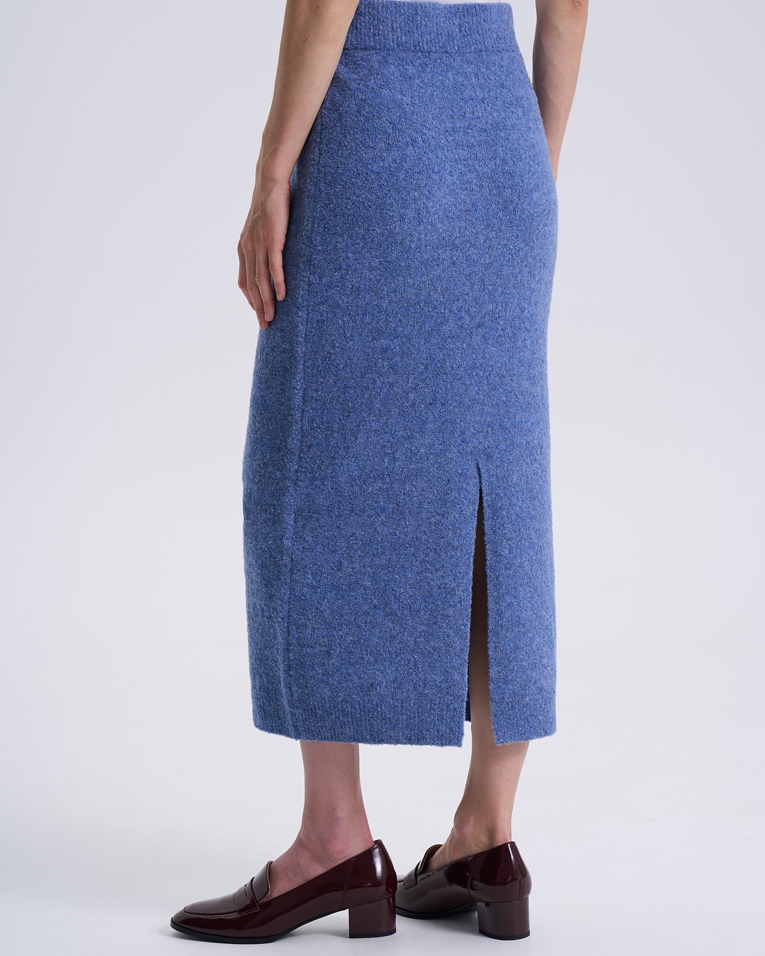 Wool midi skirt, Blue — photo 6
