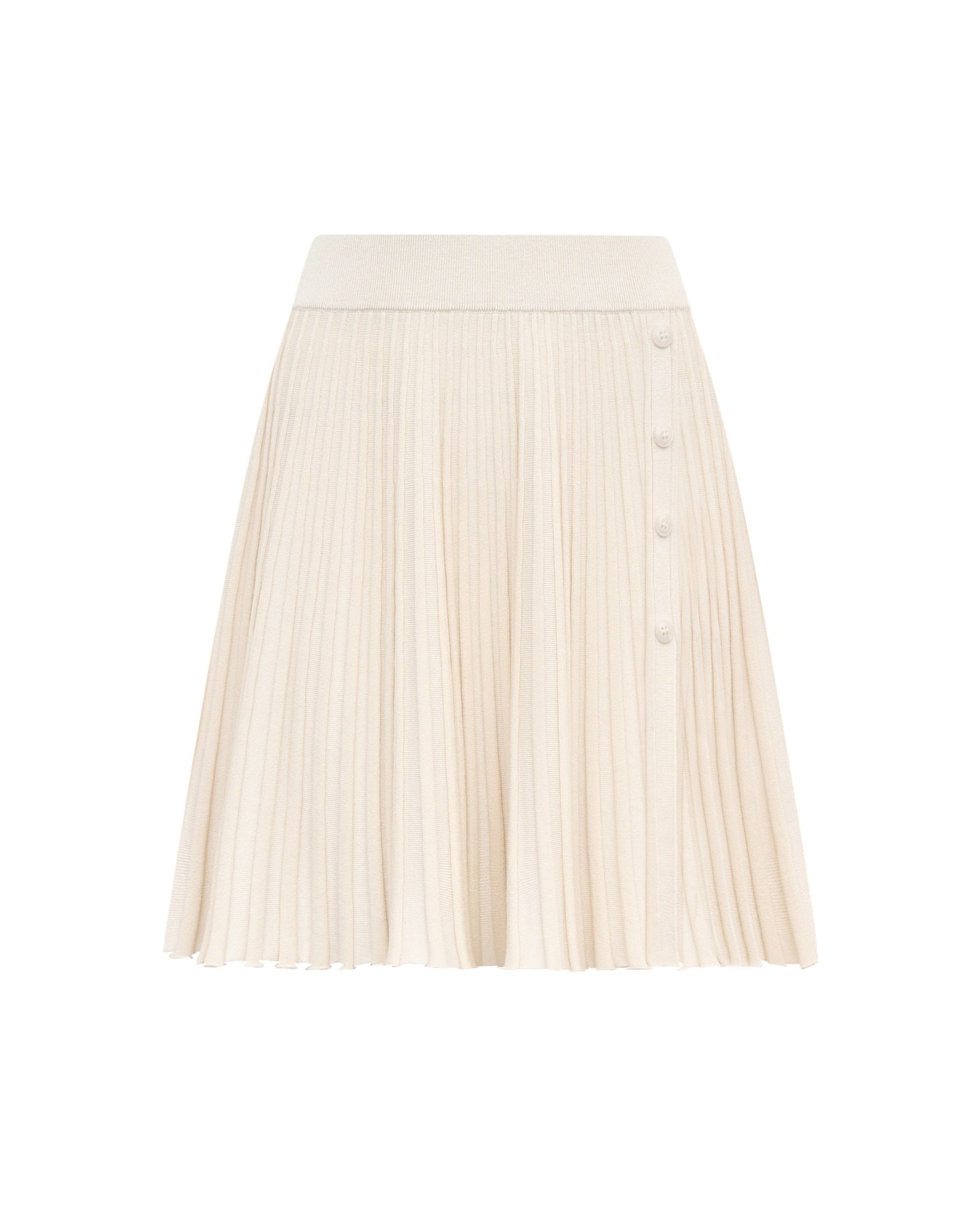 Knit mini skirt, White — photo 2
