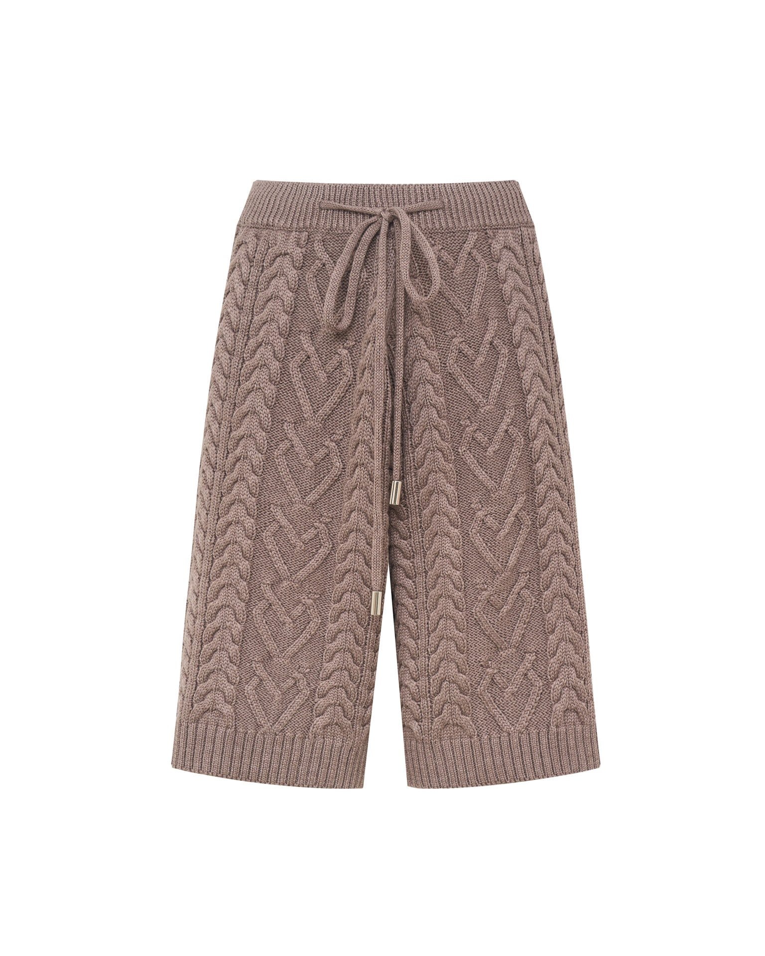 Knit Bermuda shorts, Brown — photo 7