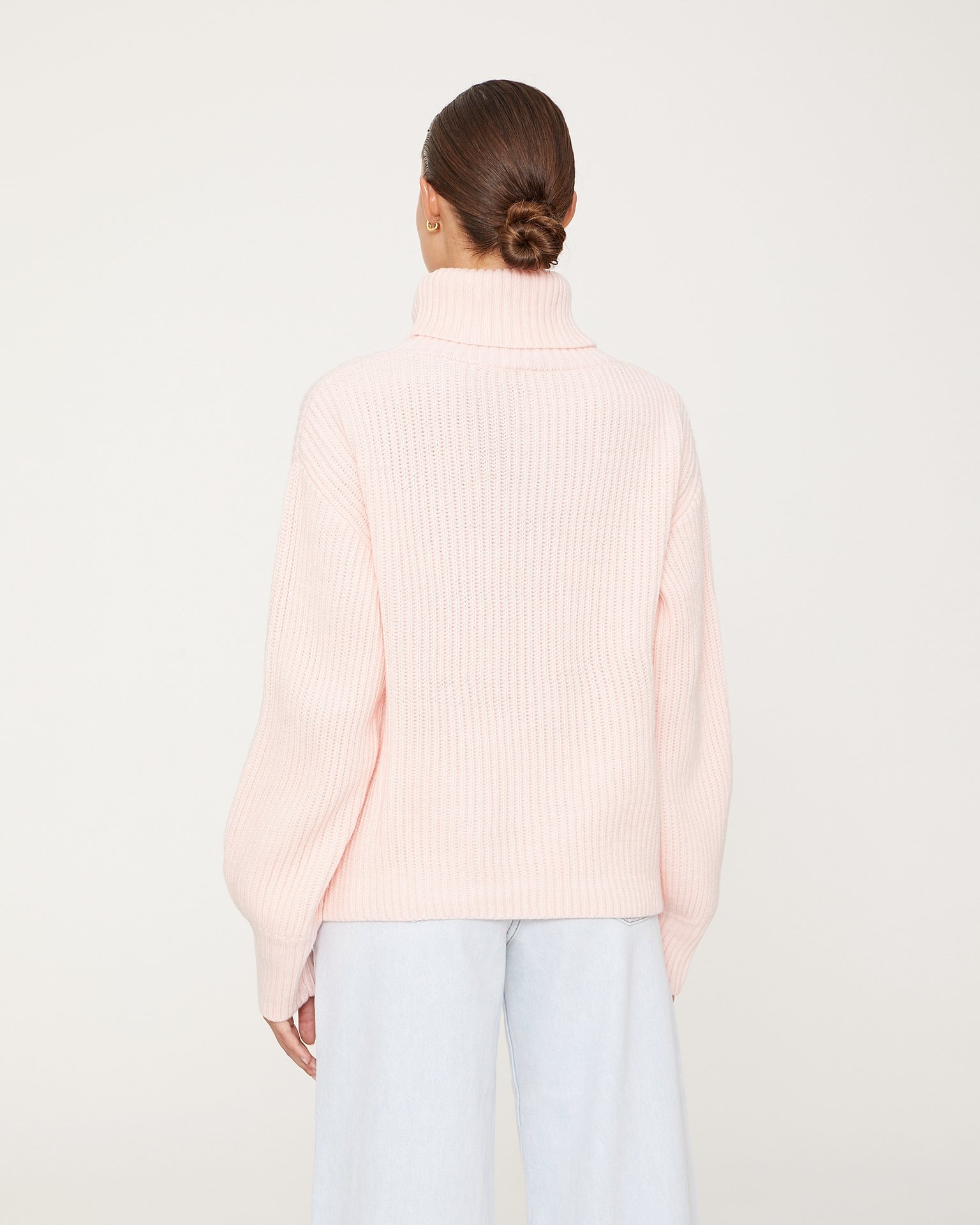 Ribbed knit sweater, Dusty pink. — photo 3