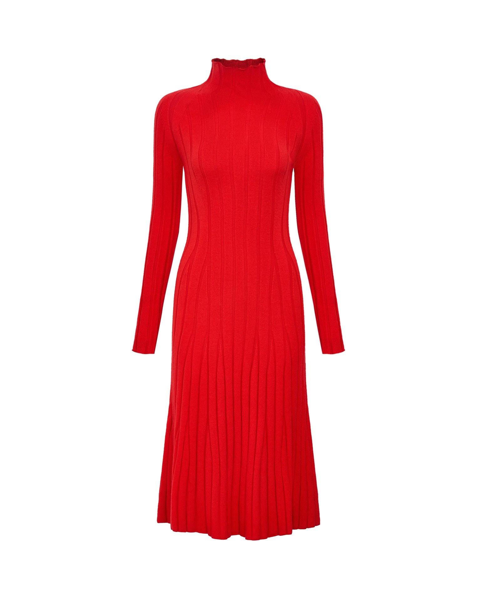 Red wool dress, Red