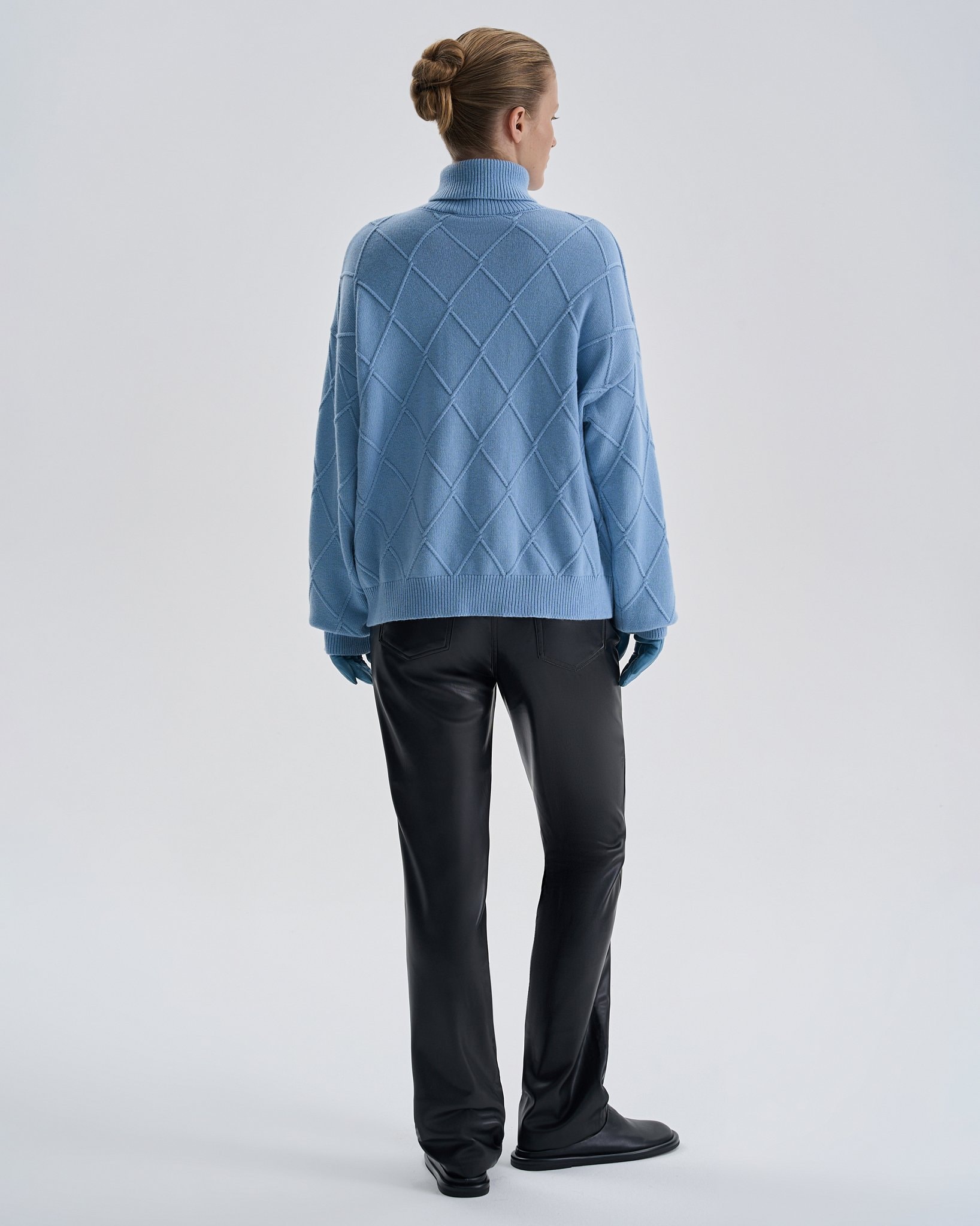 Sweater with a crew neck, Light Blue — photo 5