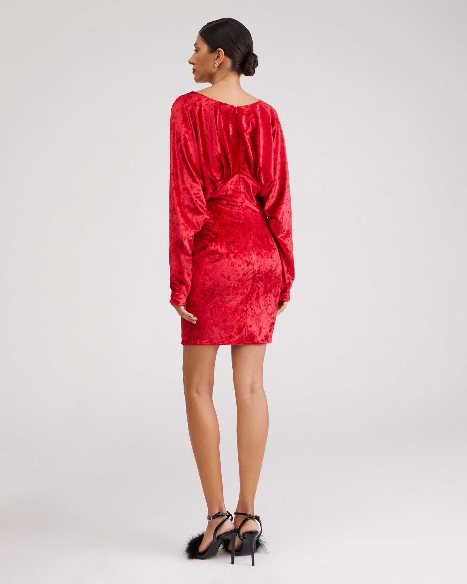 Red Velvet Dress, Red — photo 6