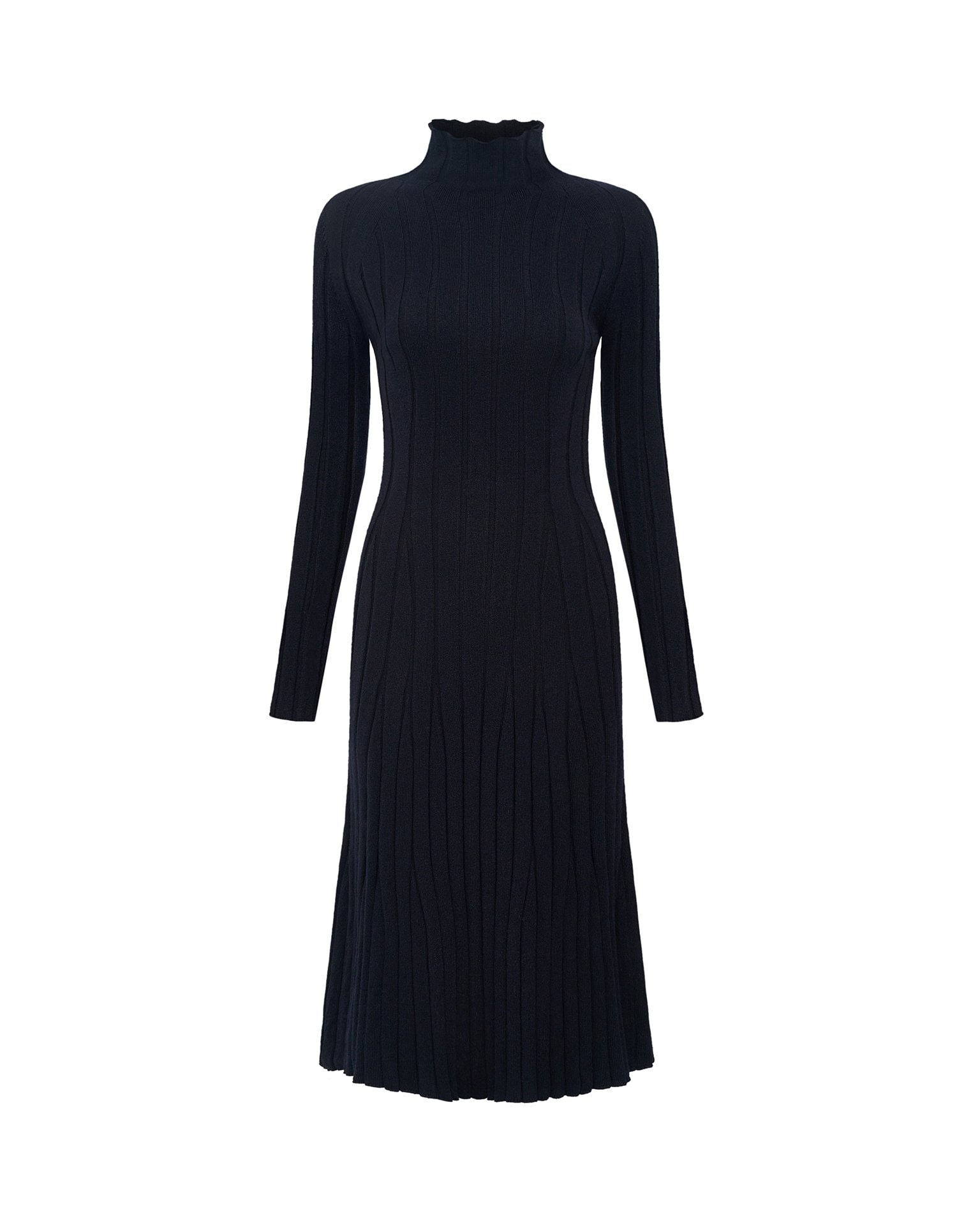 Black midi dress, Black — photo 2