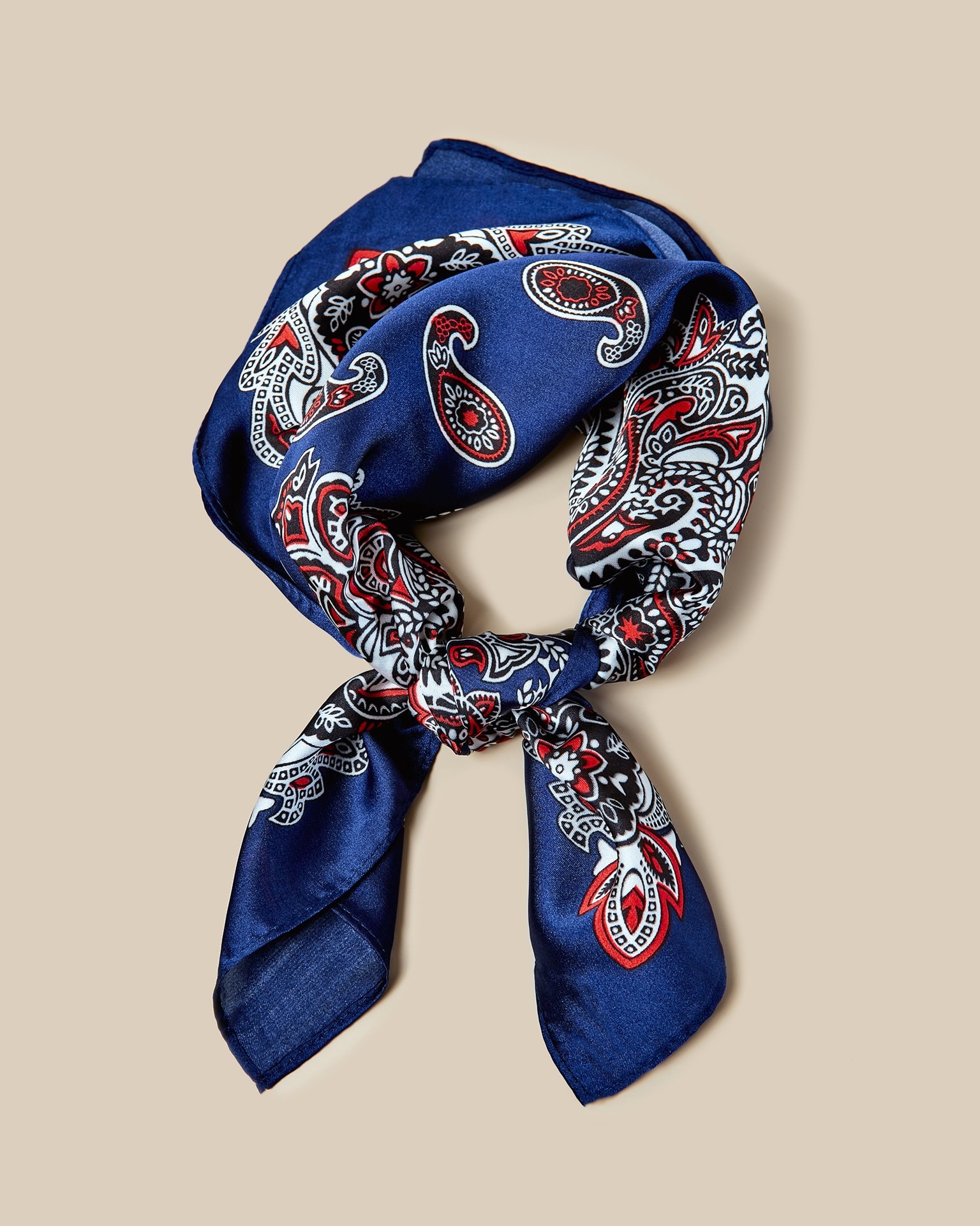 Paisley-style bandana, Blue