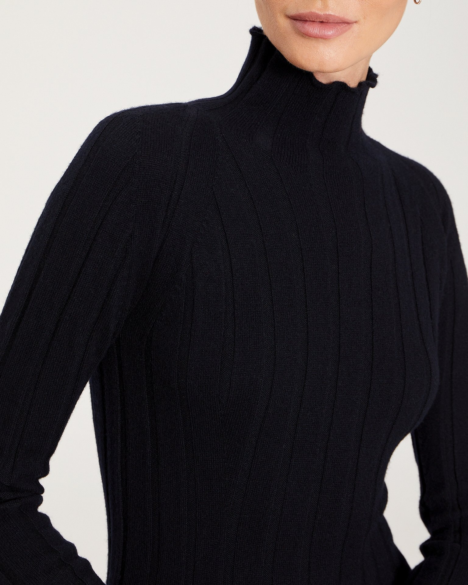 Black midi dress, Black — photo 6