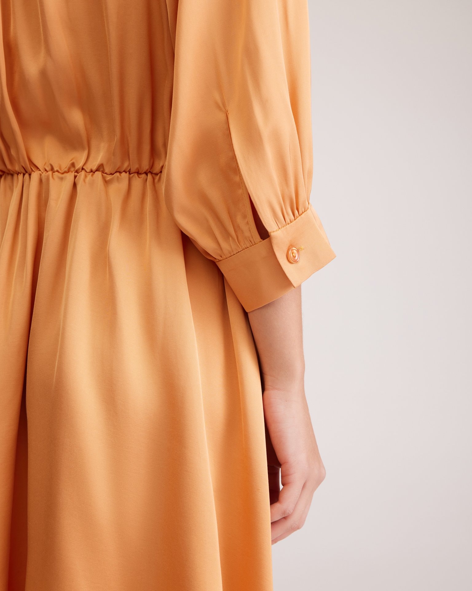 V-neck dress, Orange — photo 8