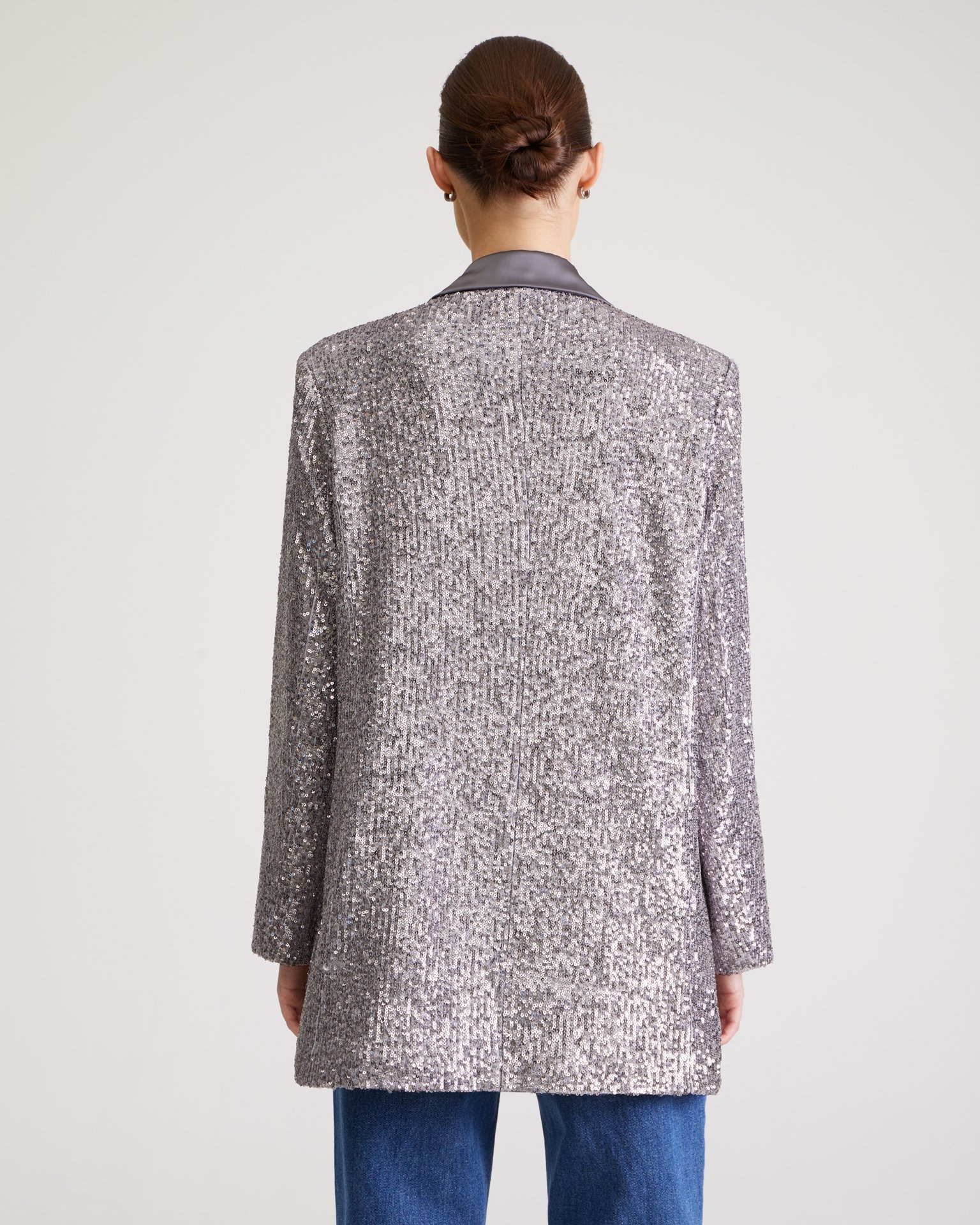 Jacket with sequins, Black — photo 4