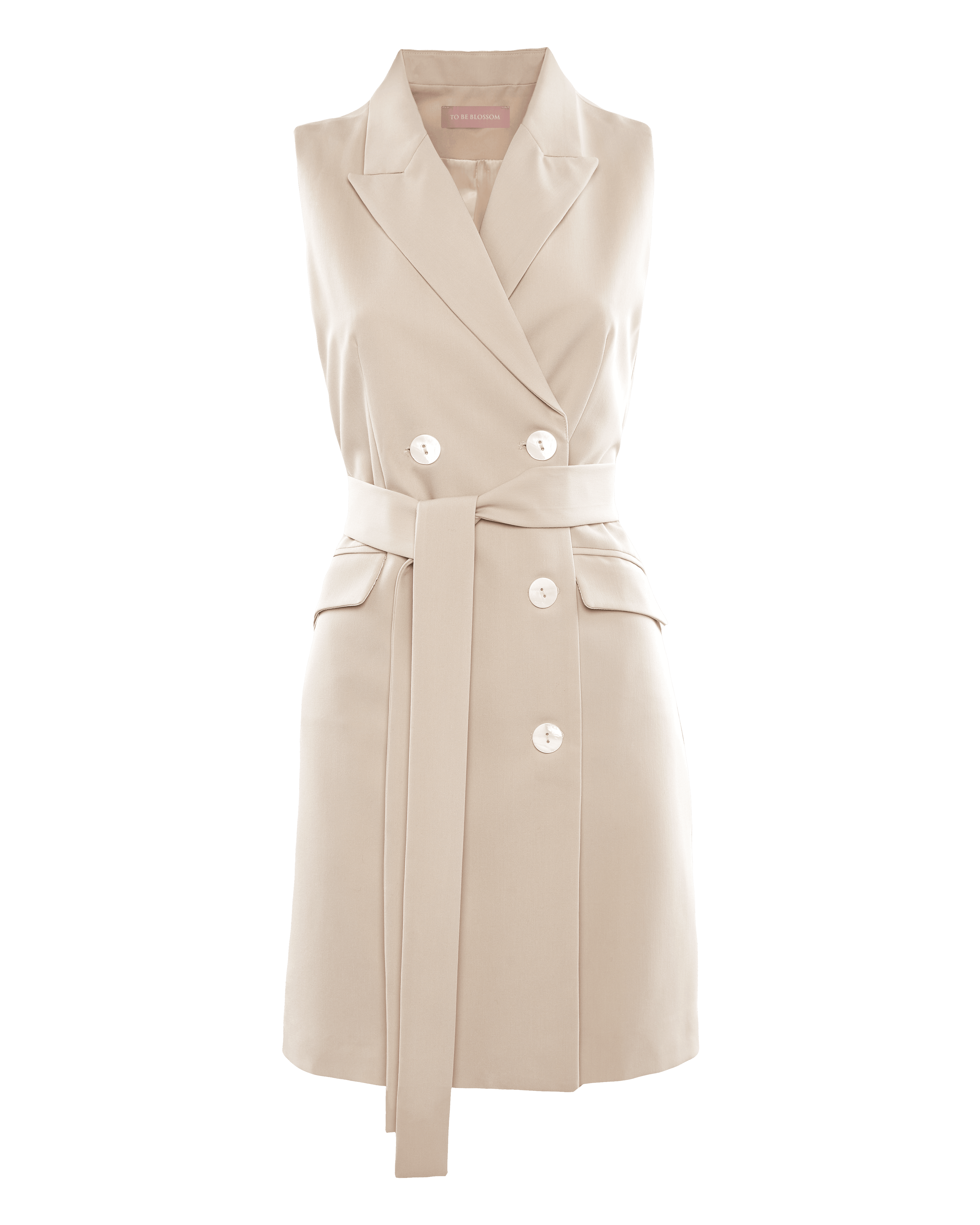 Beige mini dress, Beige — photo 6