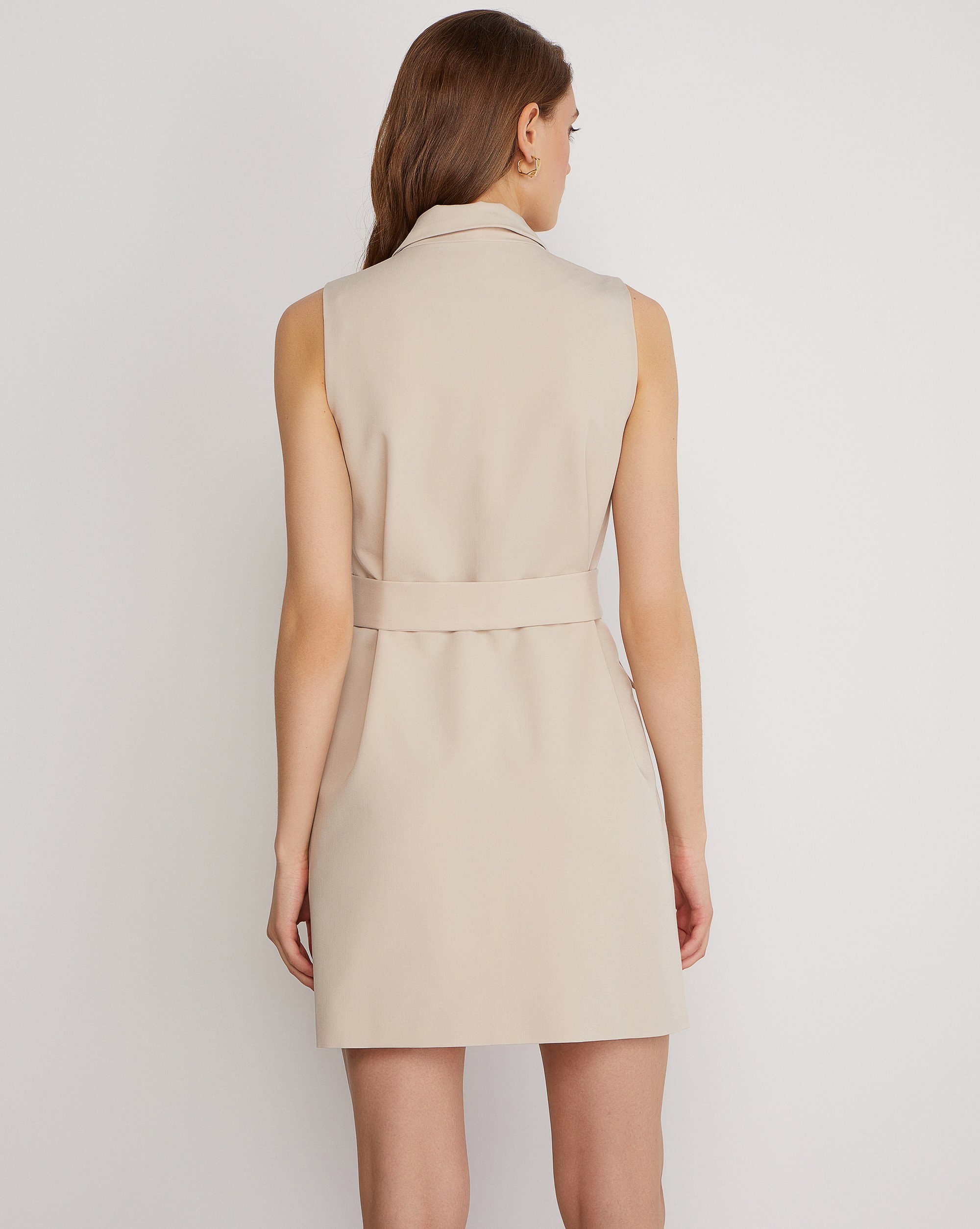 Beige mini dress, Beige — photo 3