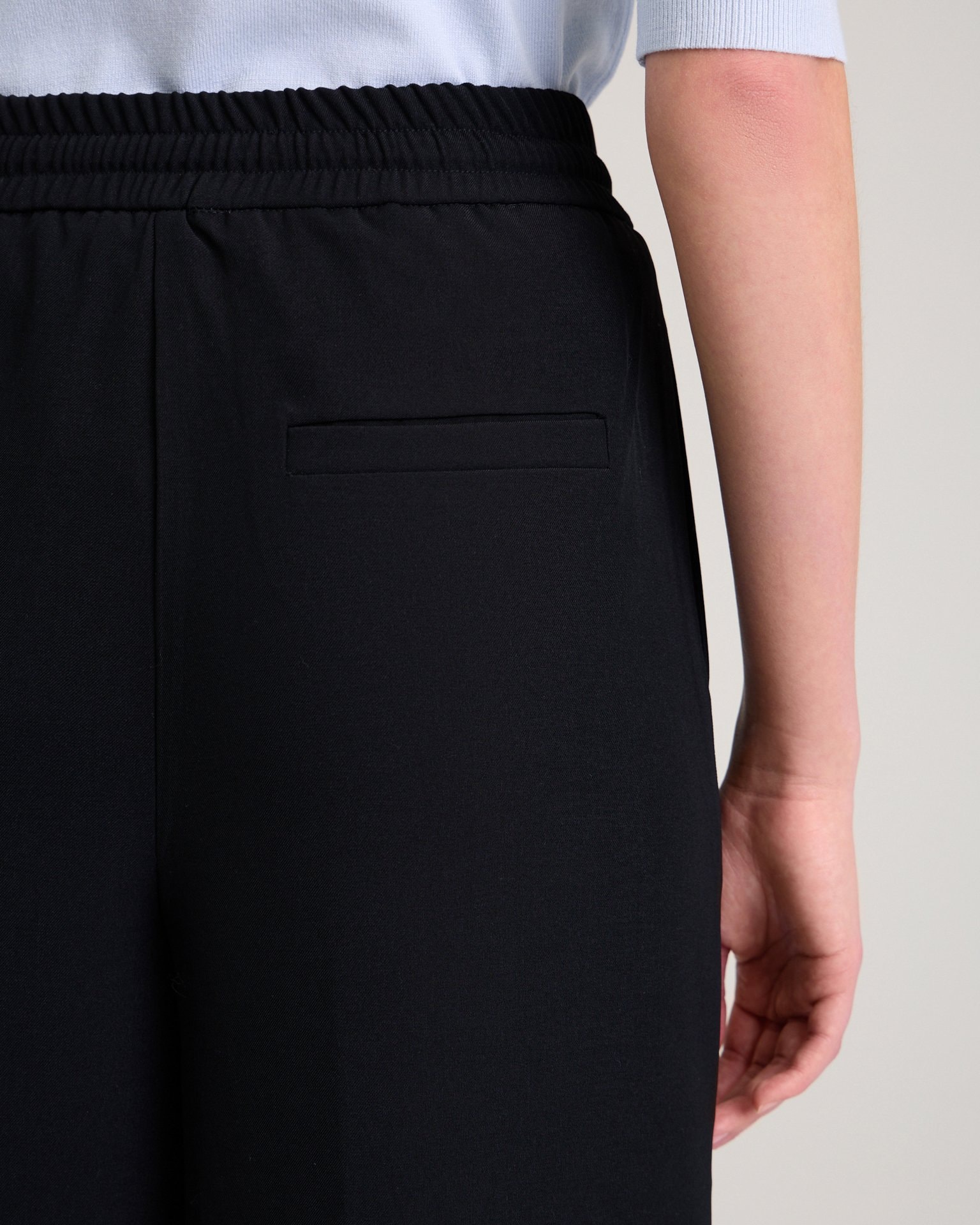 Black palazzo trousers, Black — photo 9