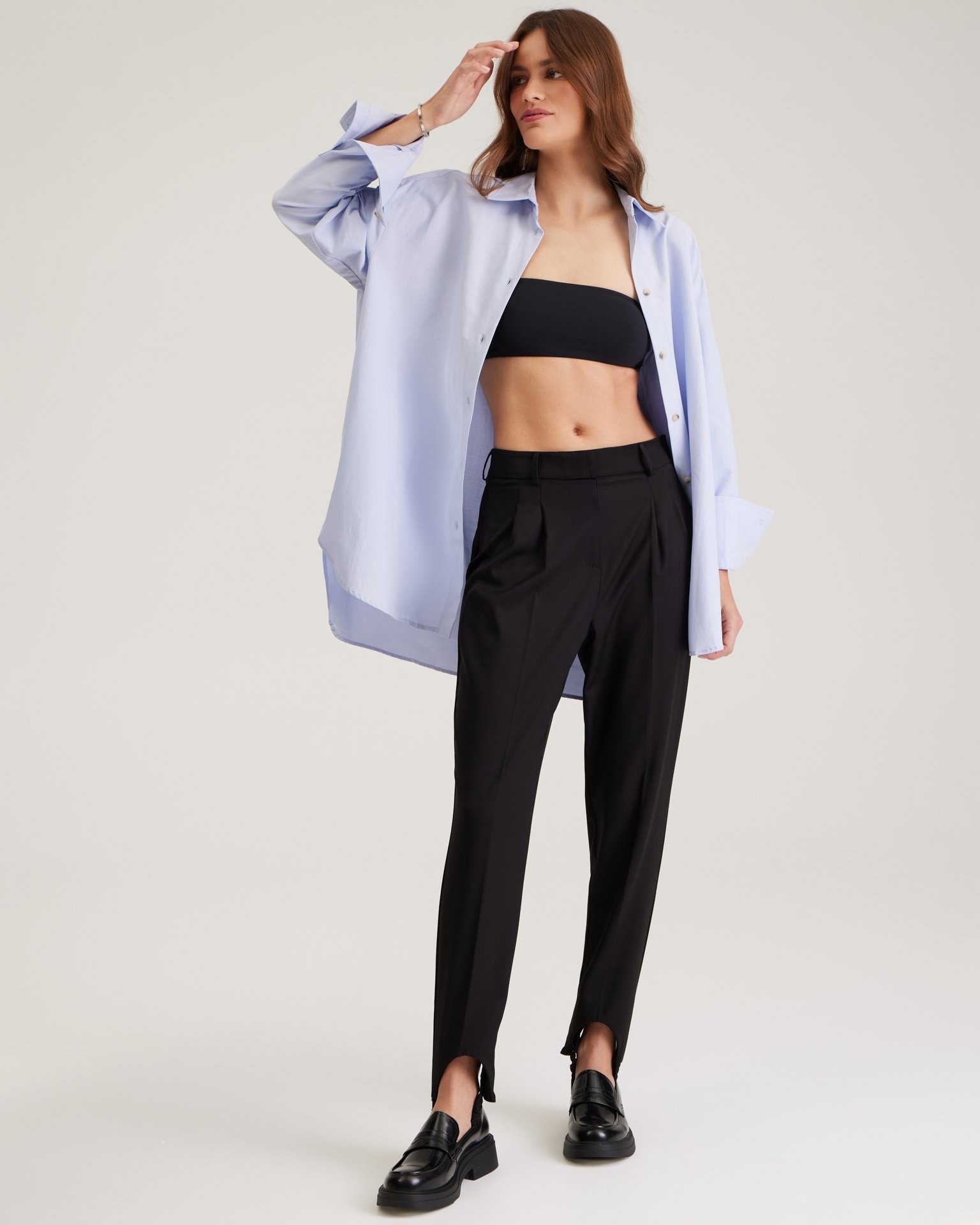Oversize shirt, Sky Blue — photo 6