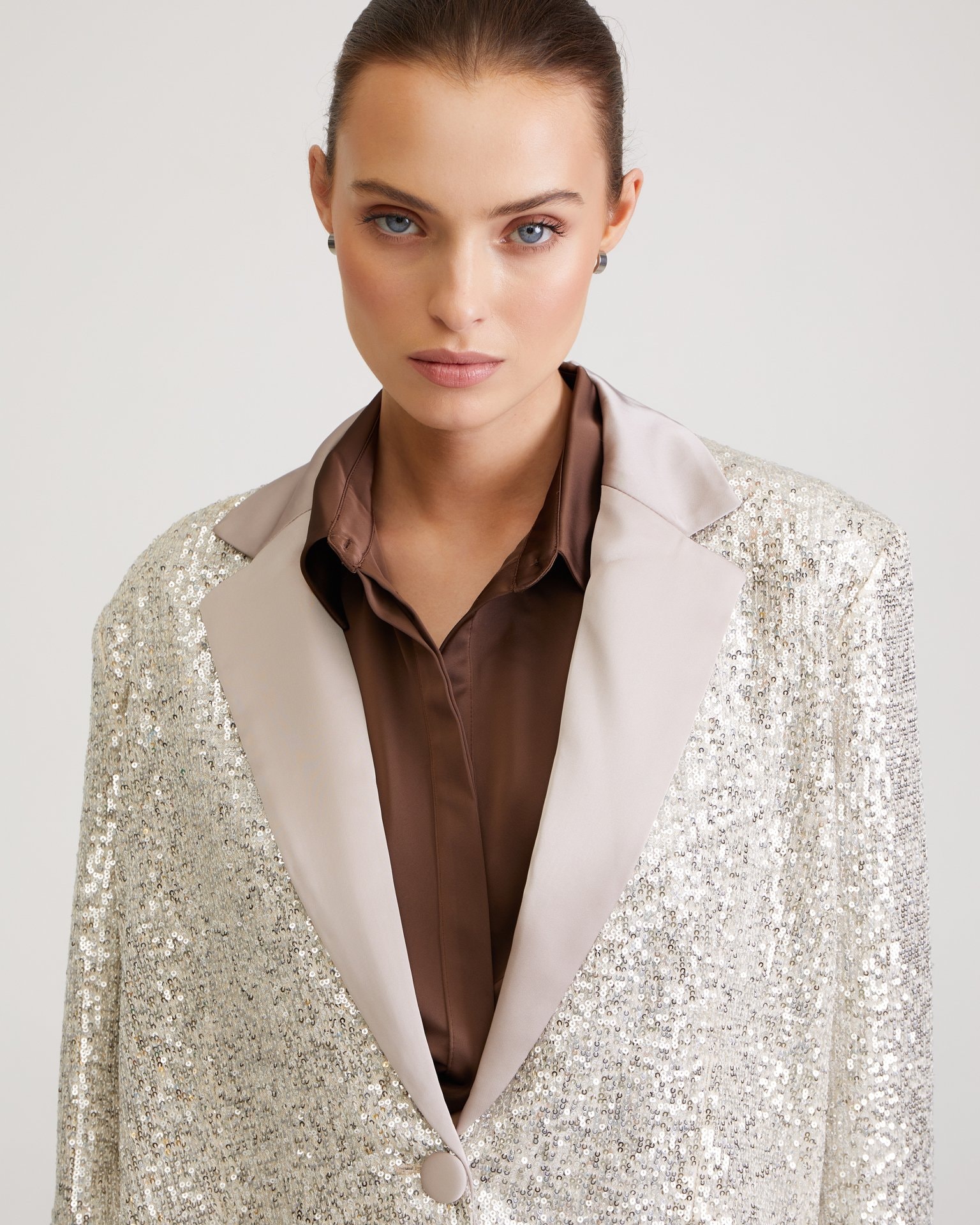 Relaxed-fit blazer, Nude — photo 5