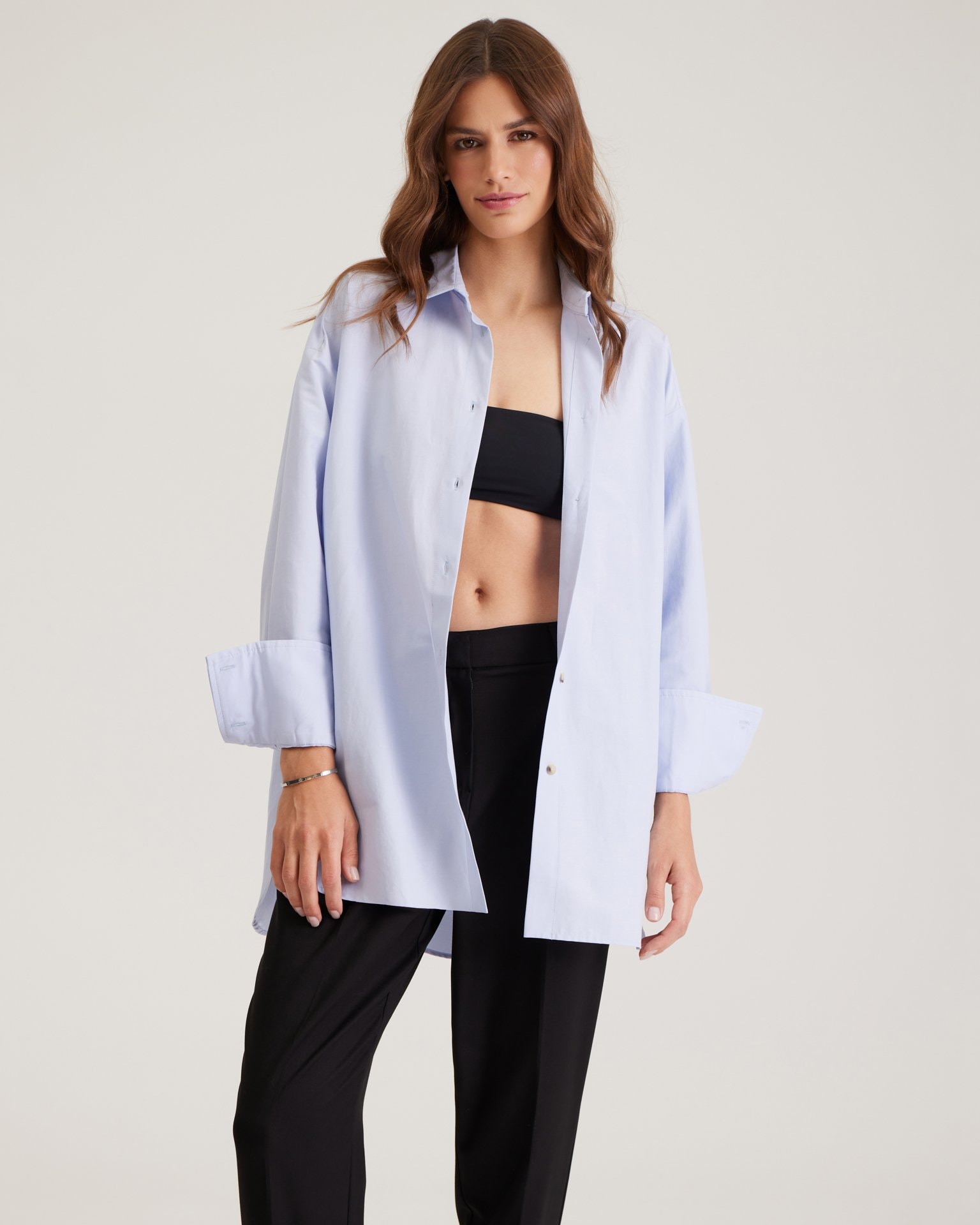 Oversize shirt, Sky Blue — photo 7