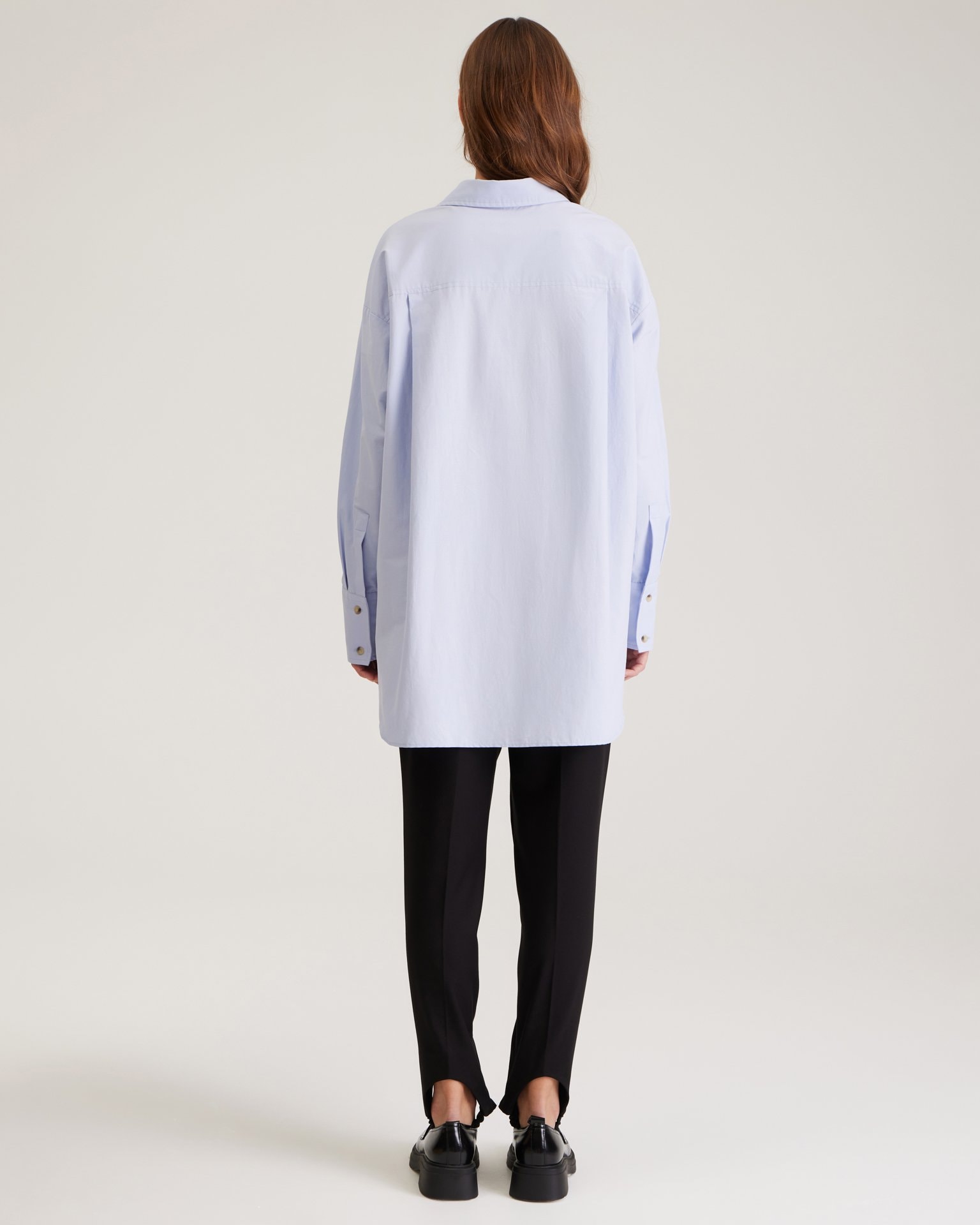 Oversize shirt, Sky Blue — photo 4