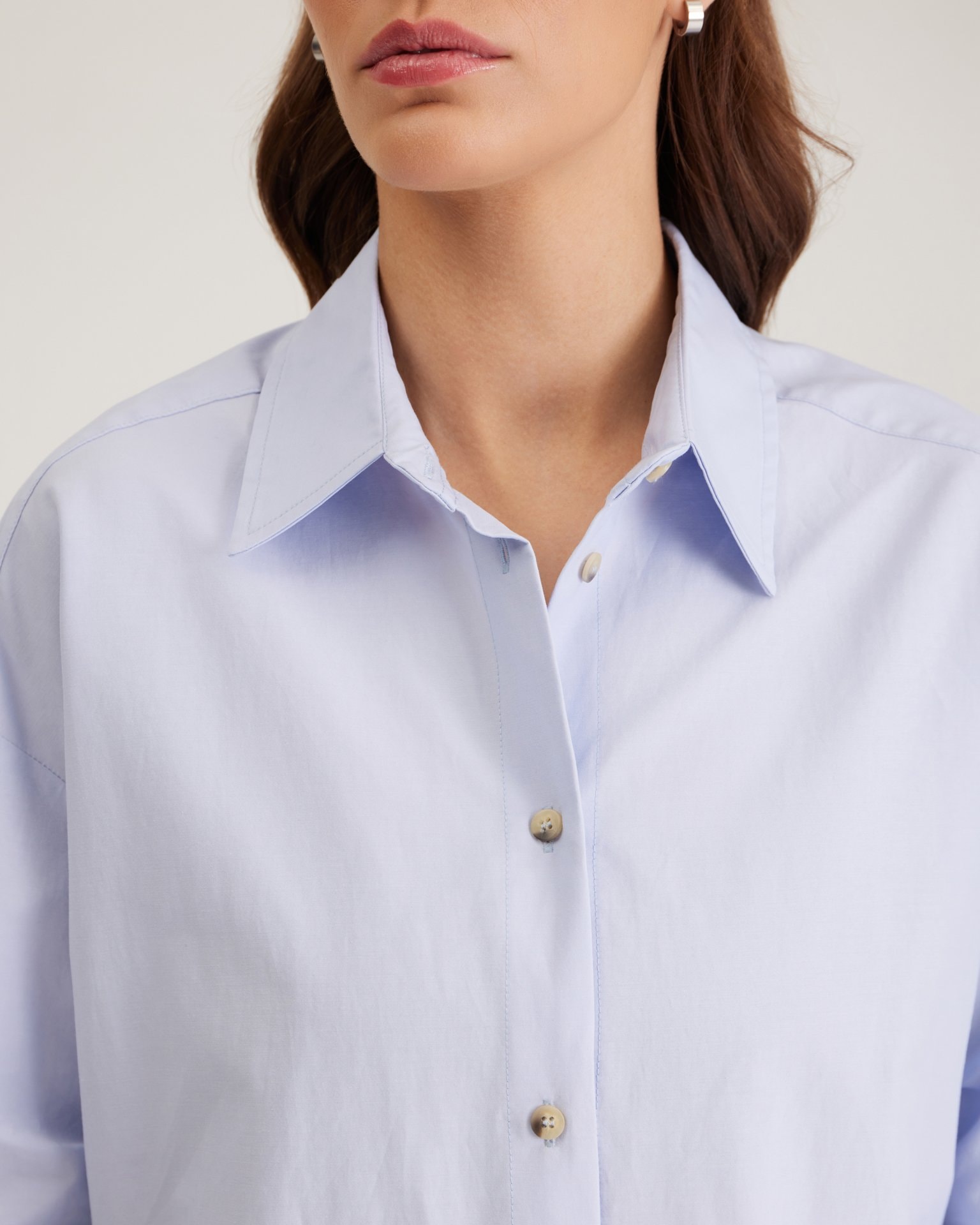 Oversize shirt, Sky Blue — photo 10