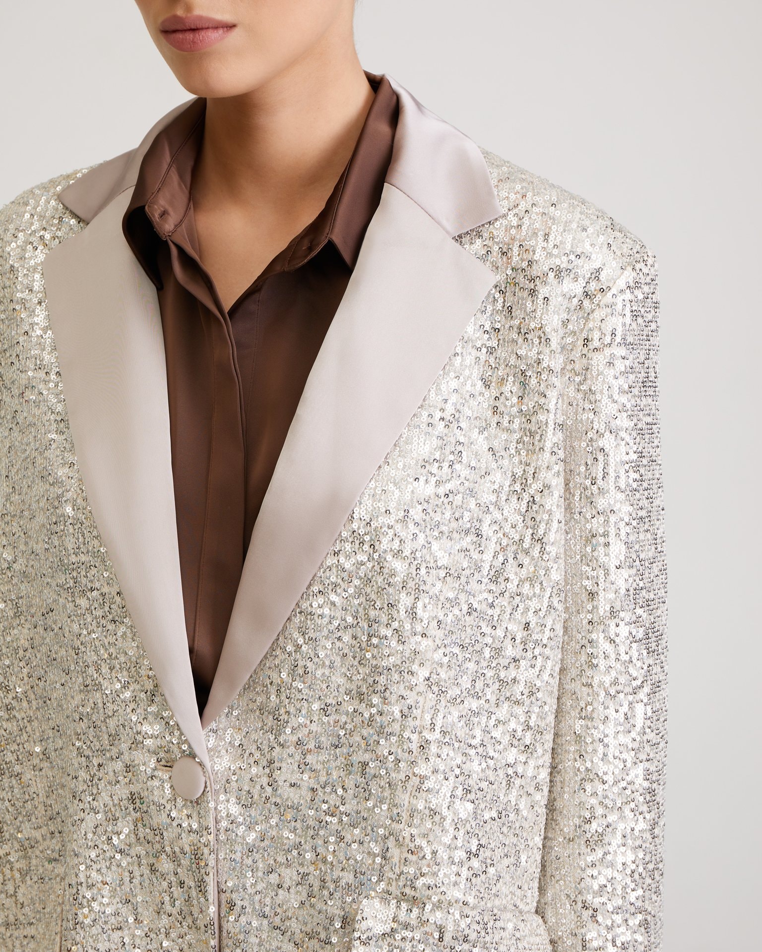 Relaxed-fit blazer, Nude — photo 6