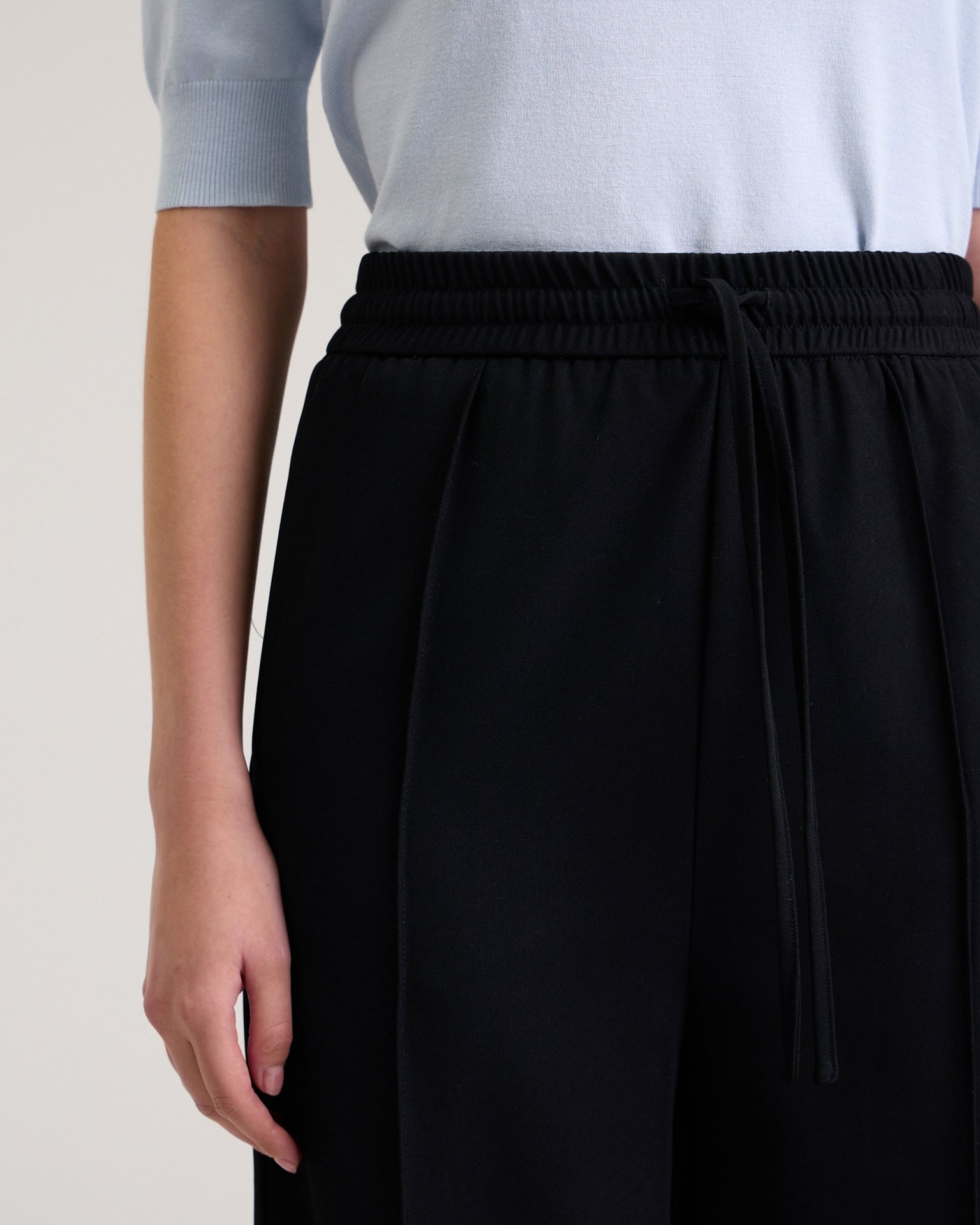 Black palazzo trousers, Black — photo 8