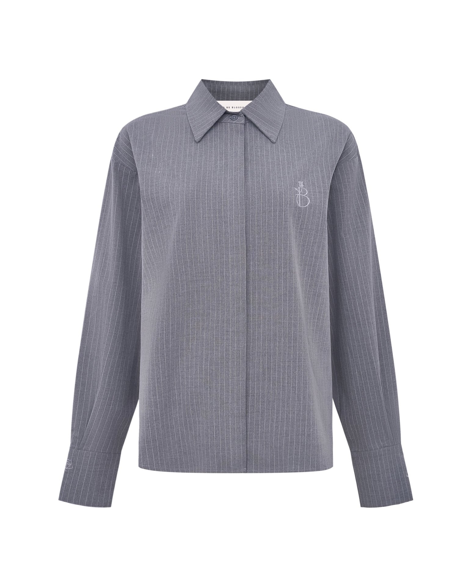Grey striped shirt, Grey